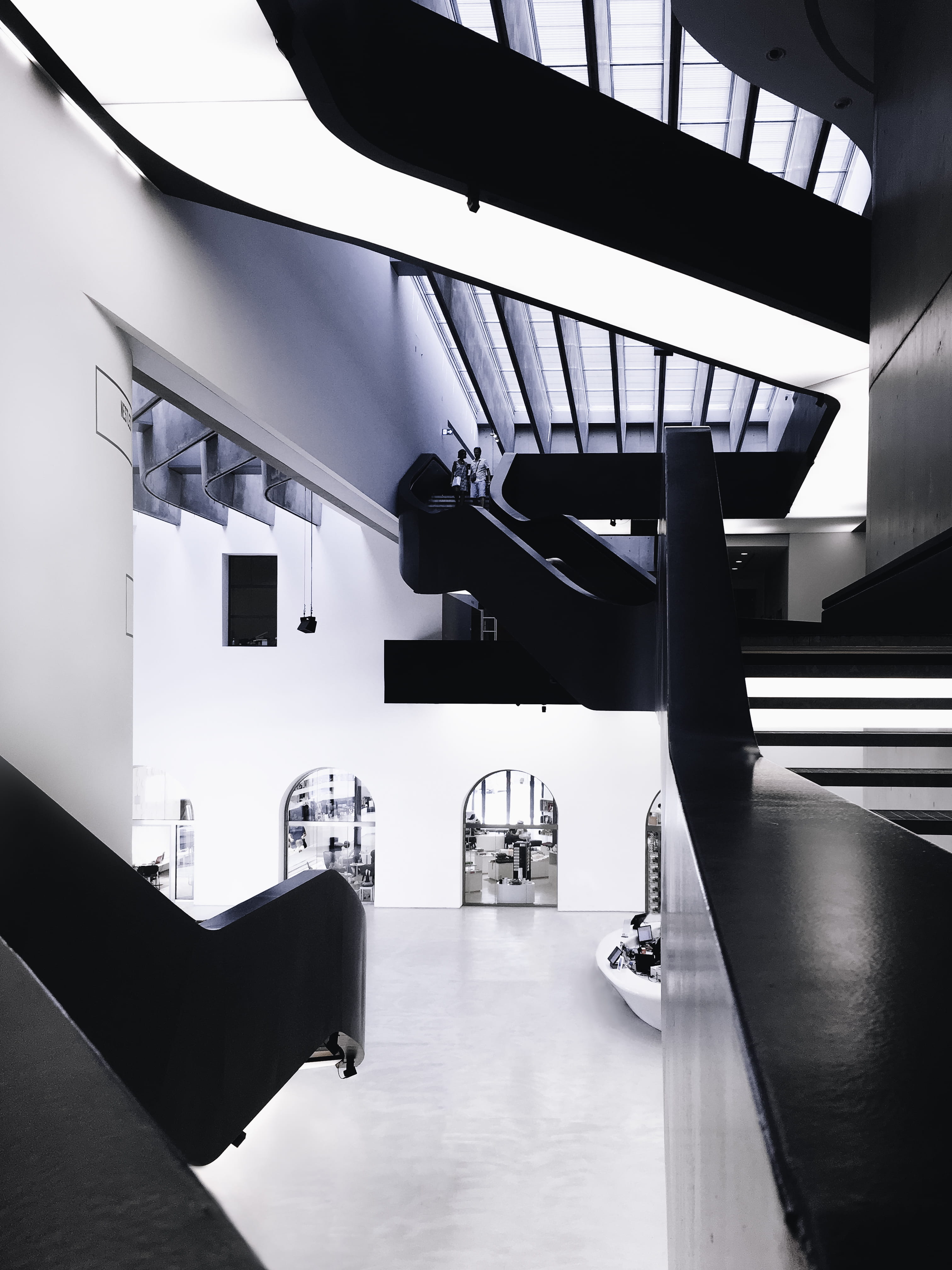 no People, stair, design, white, museum, entrance Hall, ceiling, photography, building, comfortable, clean, window, arch, iphone 6, architetcure, wall - Building Feature, Phone HD Wallpaper