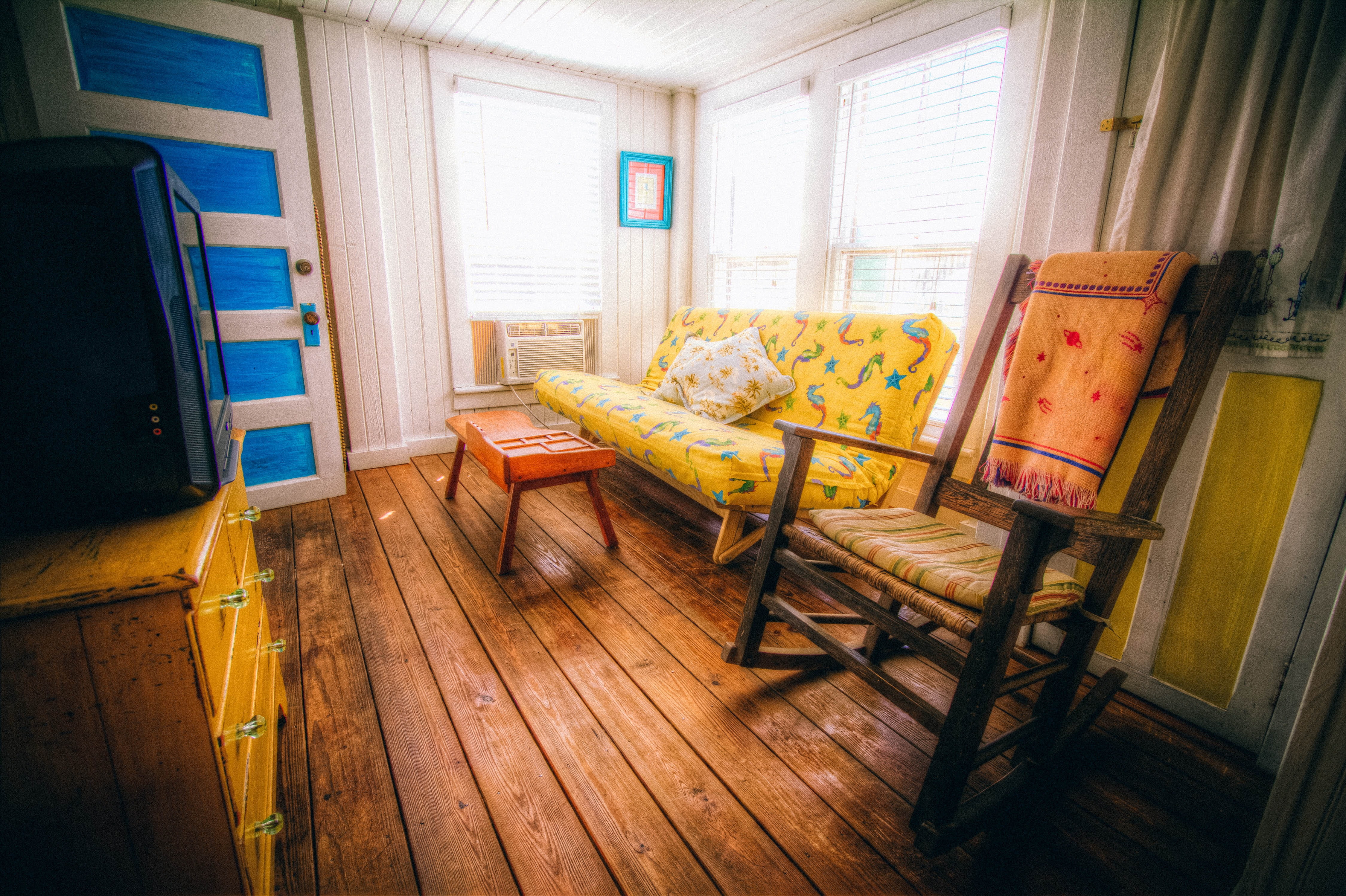 indoors, entrance, door, chair, seating, no people, building, crt, domestic room, livingroom, rocker, 4K, flooring, interior design, home interior, wood - material, HD Wallpaper