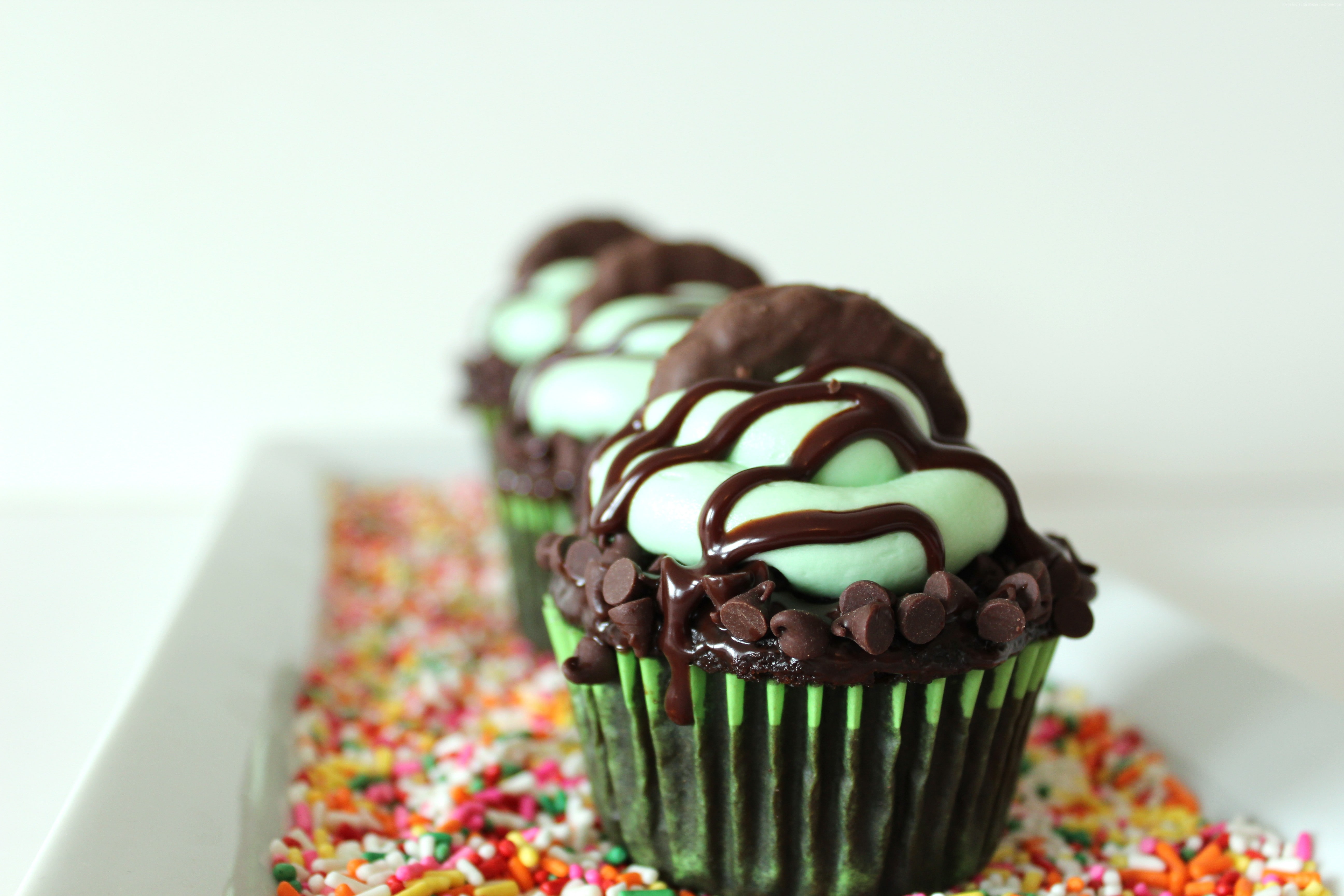 Saint Patricks Day, chocolate, green, 5K, Cake, HD Wallpaper