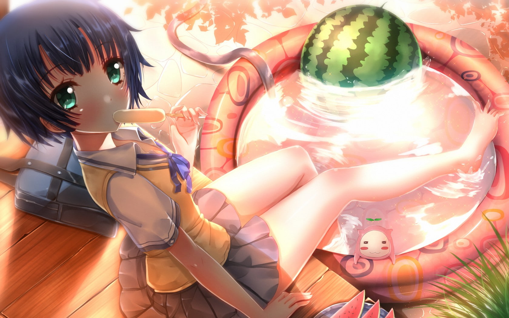 Tanigawa Kanna, Swordsouls, anime, 720P, Ano Natsu De Matteru, HD Wallpaper