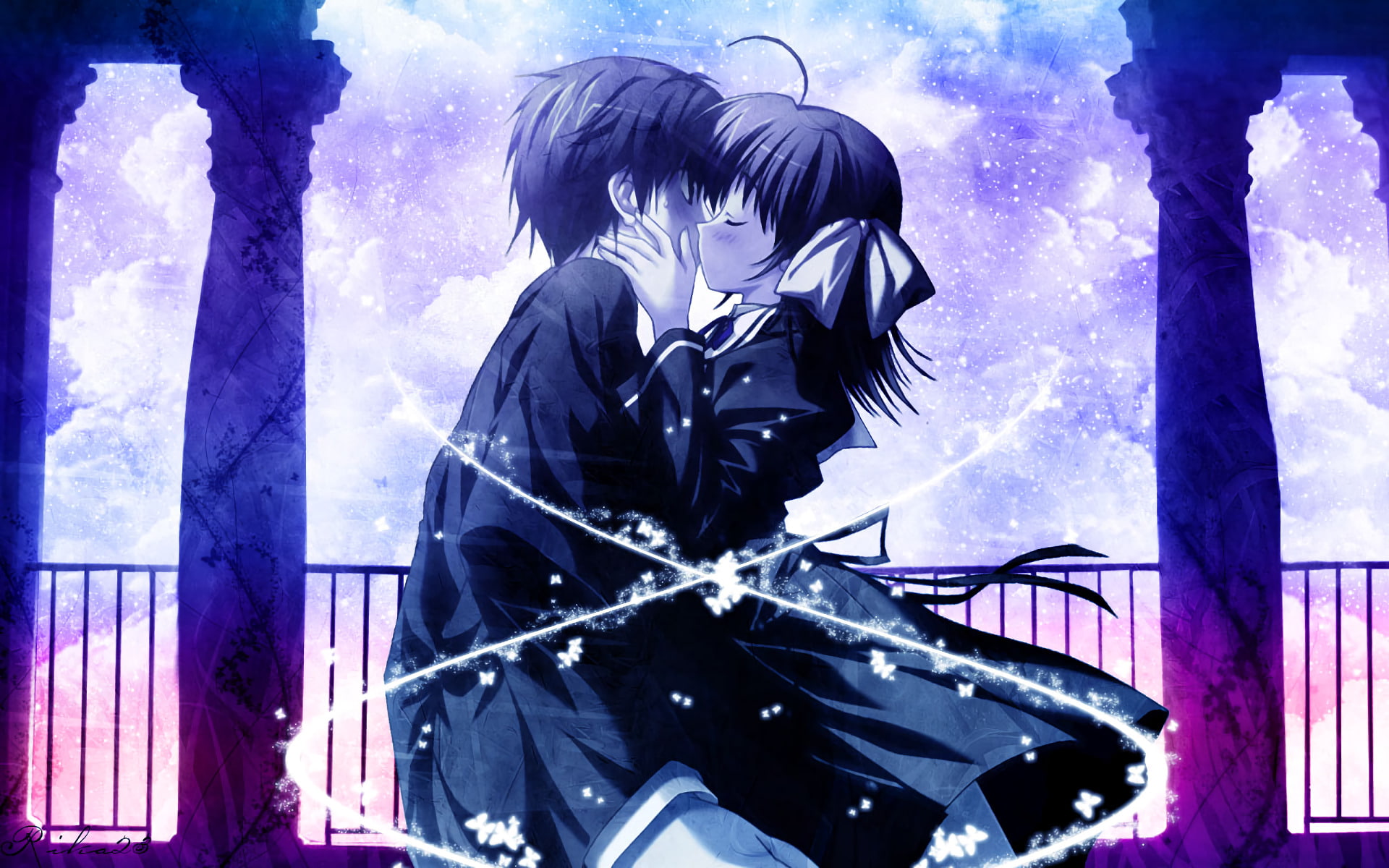 Anime, Hiro Hirono, Miyako Miyamura, 1080P, Ef, HD Wallpaper