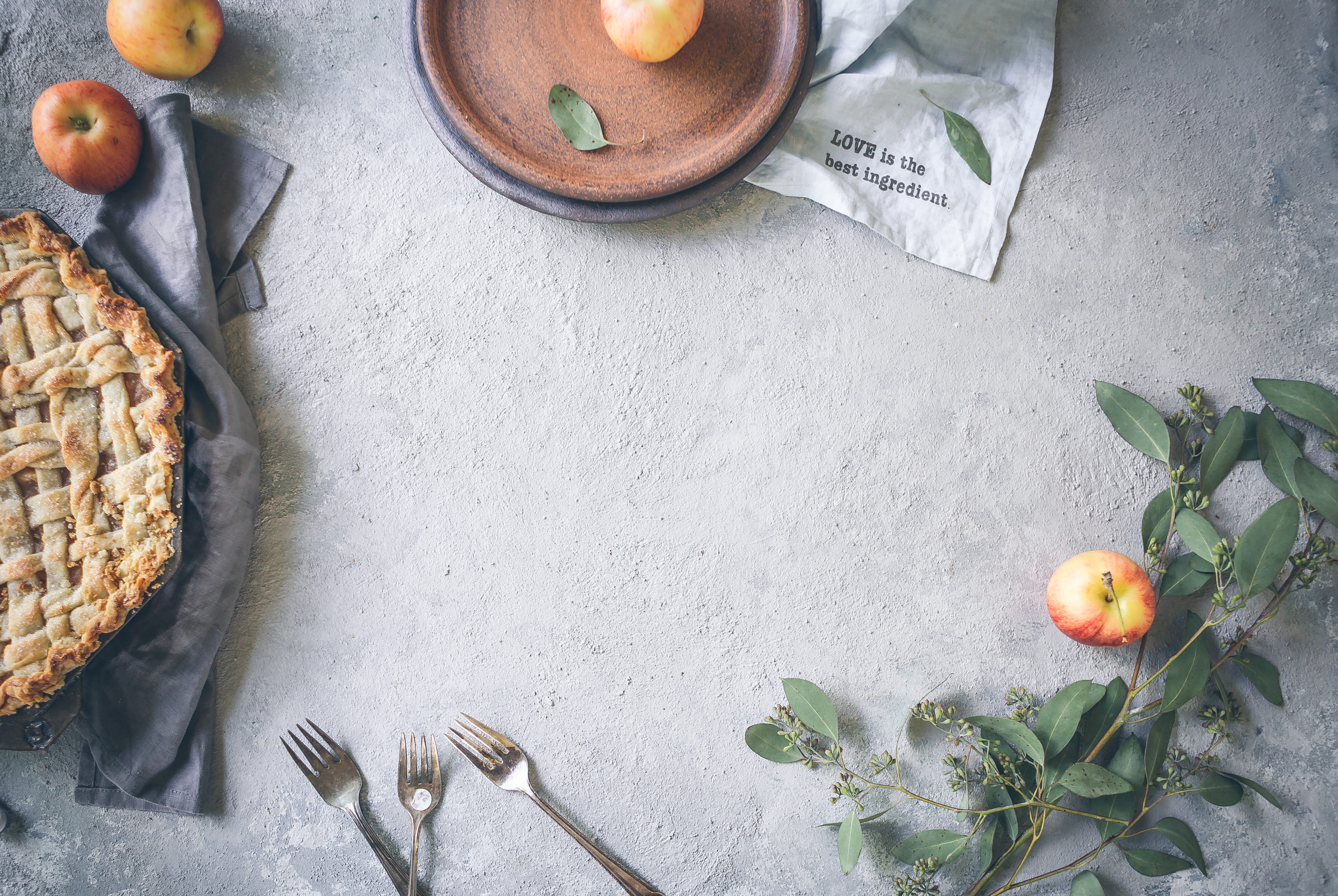 floor, three, kitchen utensil, love, orange color, plate, orange - fruit, table, apple, table knife, baking, food and drink, concrete, photography, near, HD Wallpaper