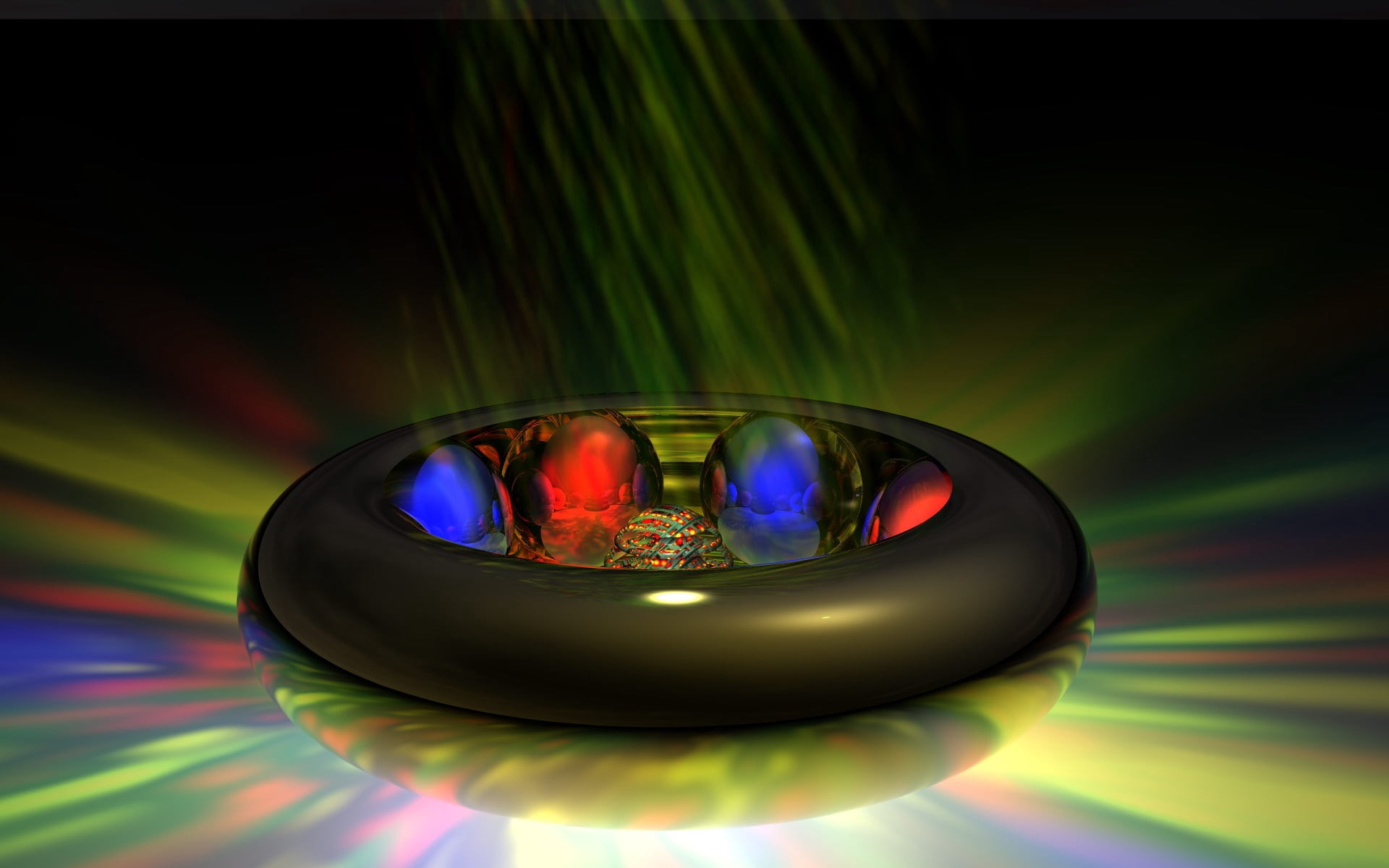 device, multicolored, illustration, crystal ball, shape, single object, abstract, sphere, balls, glass - material, illuminated, lights, nature, close-up, HD Wallpaper