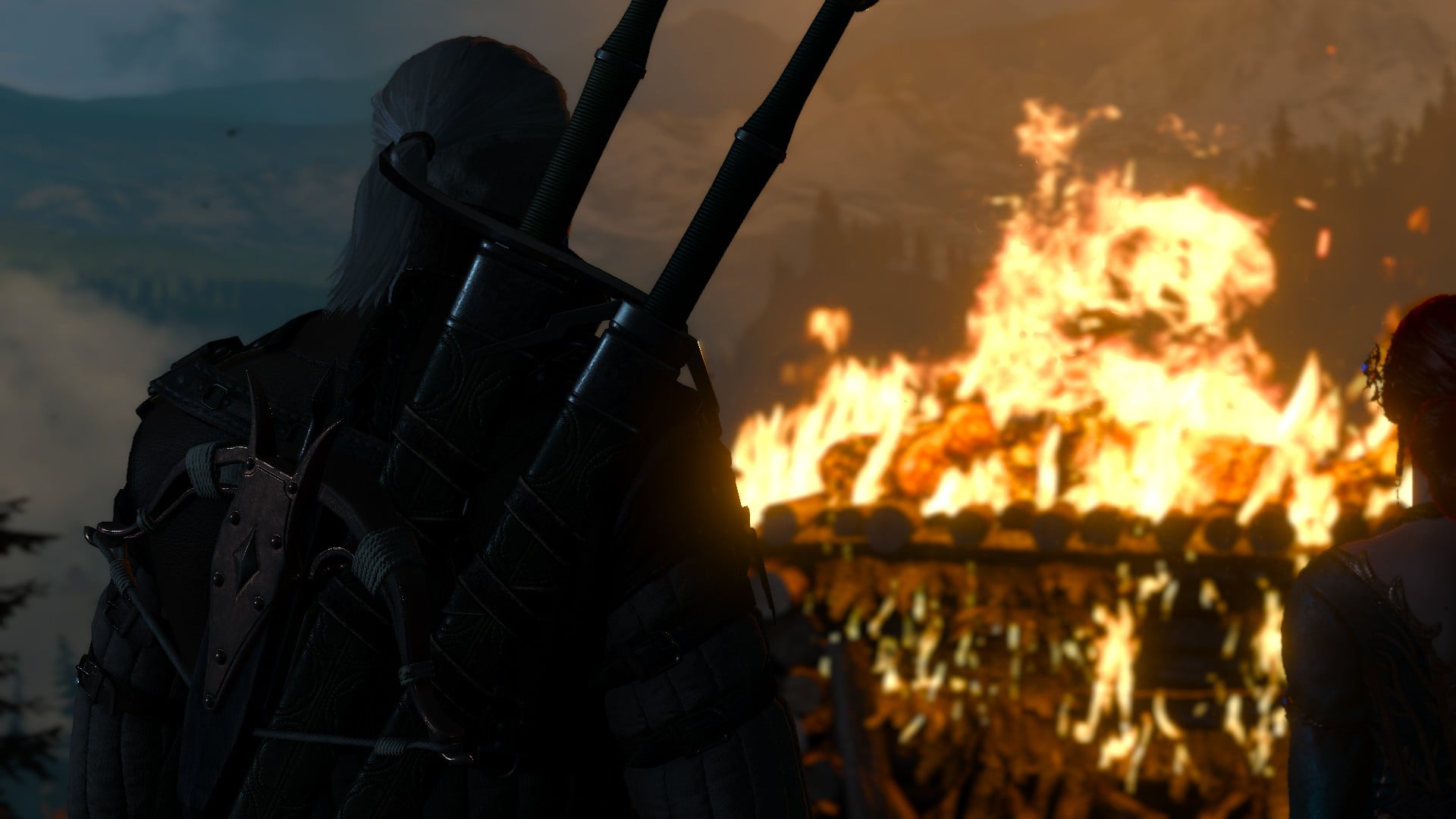 1080P, Triss Merigold, Geralt of Riva, The Witcher 3: Wild Hunt, HD Wallpaper