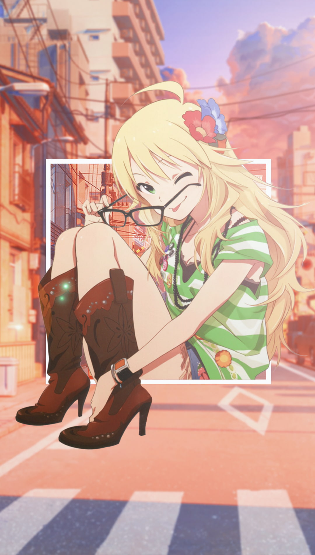 picture-in-picture, Hoshii Miki, 720P, anime, anime girls, Phone HD Wallpaper