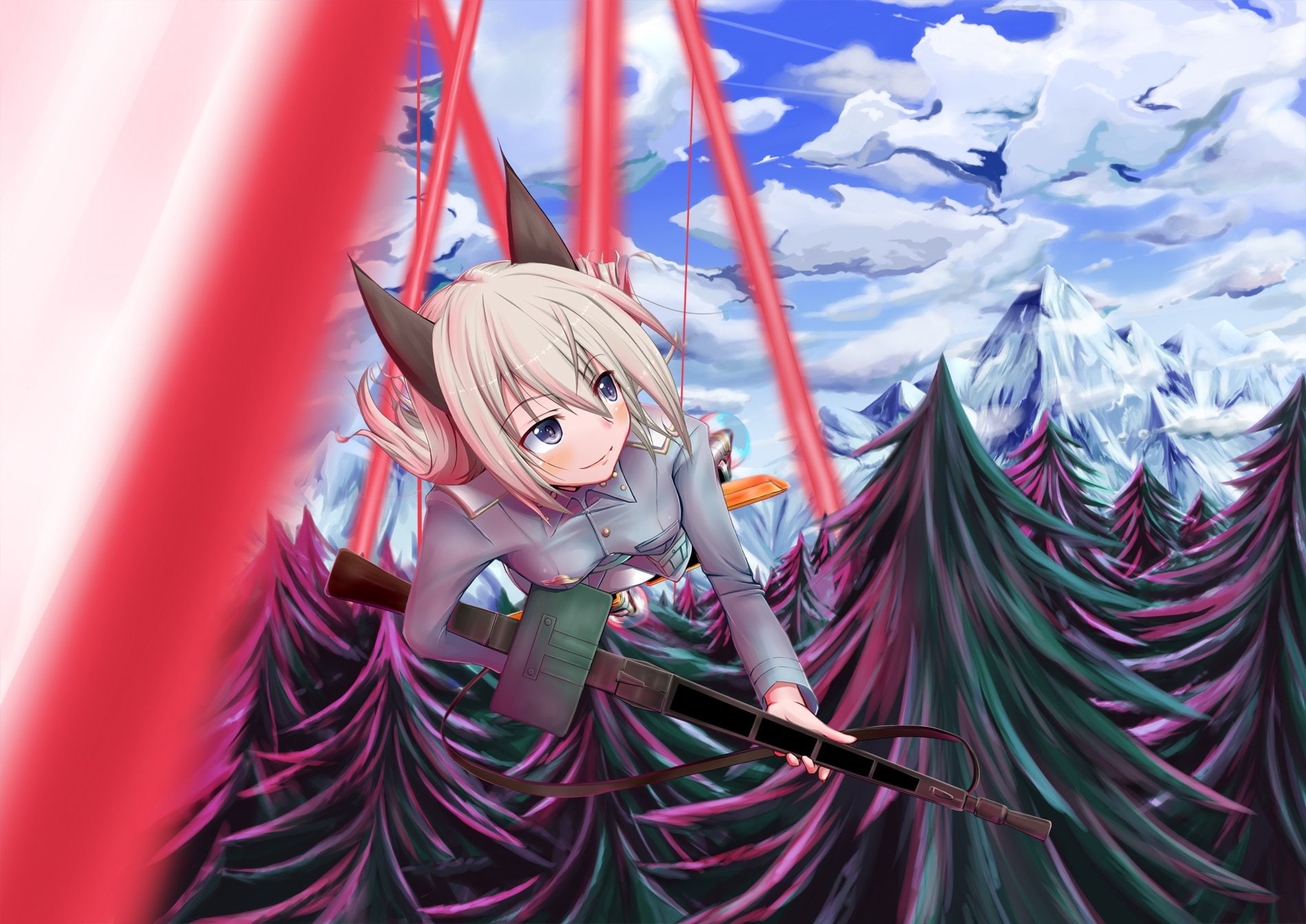 720P, Eila Ilmatar Juutilainen, Anime, Strike Witches, HD Wallpaper