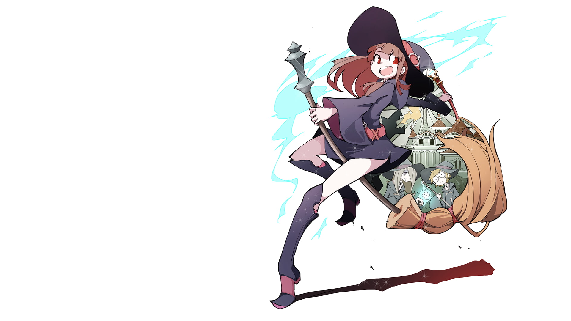 anime girls, 1080P, Kagari Akko, Little Witch Academia, HD Wallpaper