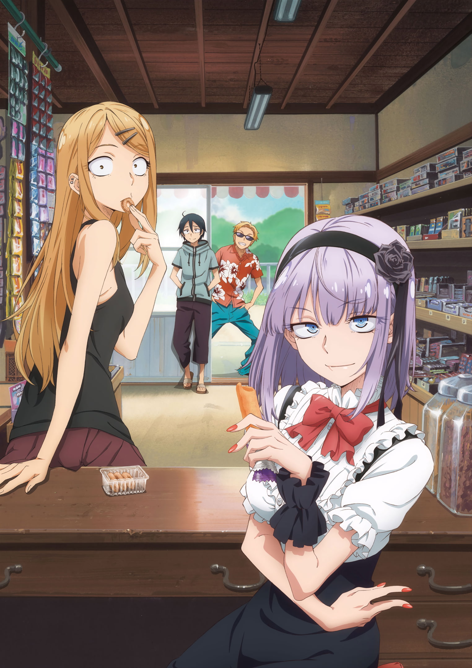 Shikada Kokonotsu, Dagashi Kashi, Shidare Hotaru, 1080P, Endou Saya, Phone HD Wallpaper