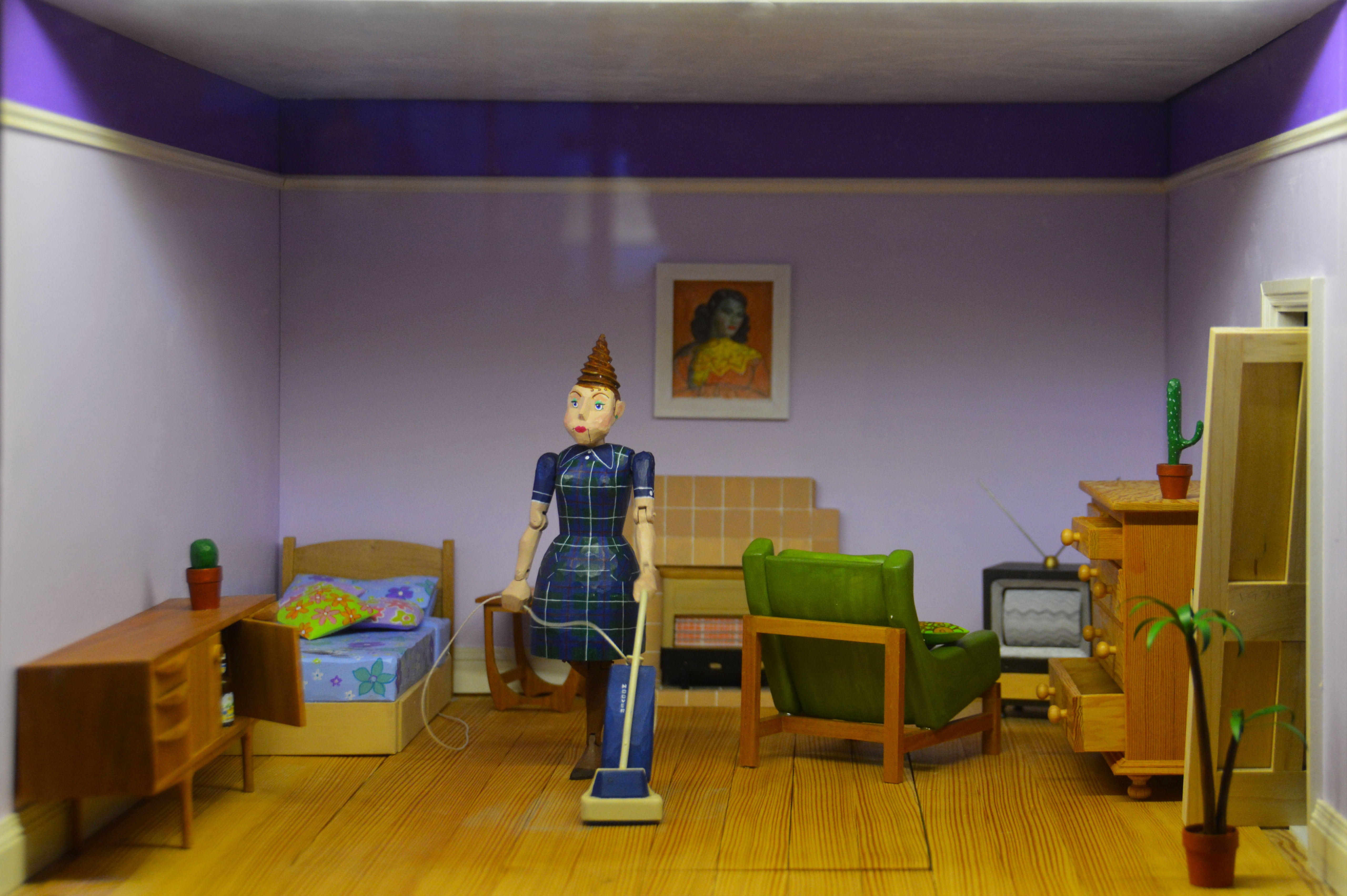 residential, wood, structure, domestic room, representation, small, design, doll, residence, full length, figure, table, human representation, real people, HD Wallpaper