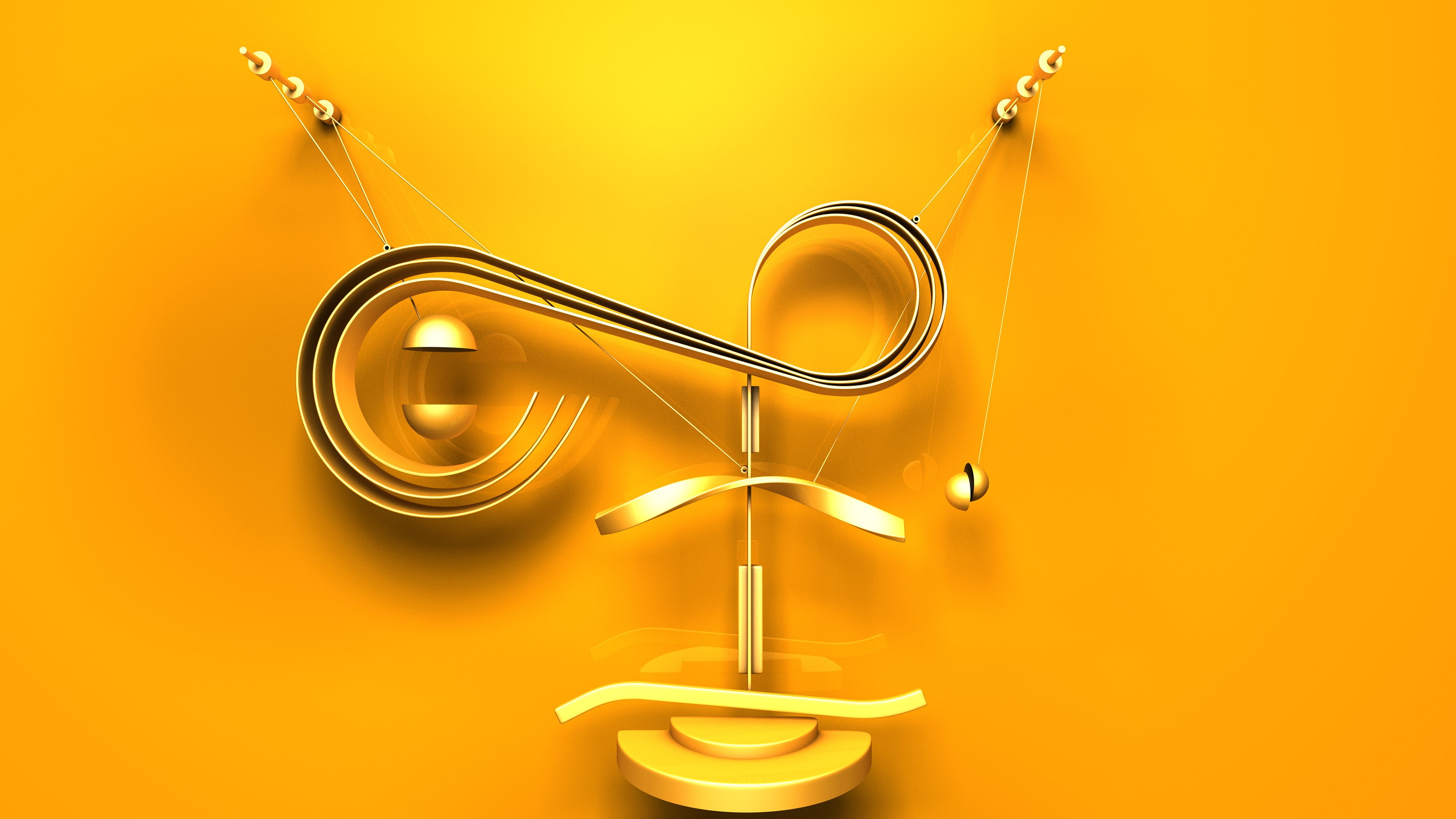 letter, Shape Typeface, 4K, font, 3D, 4k, 5k, typography, HD Wallpaper