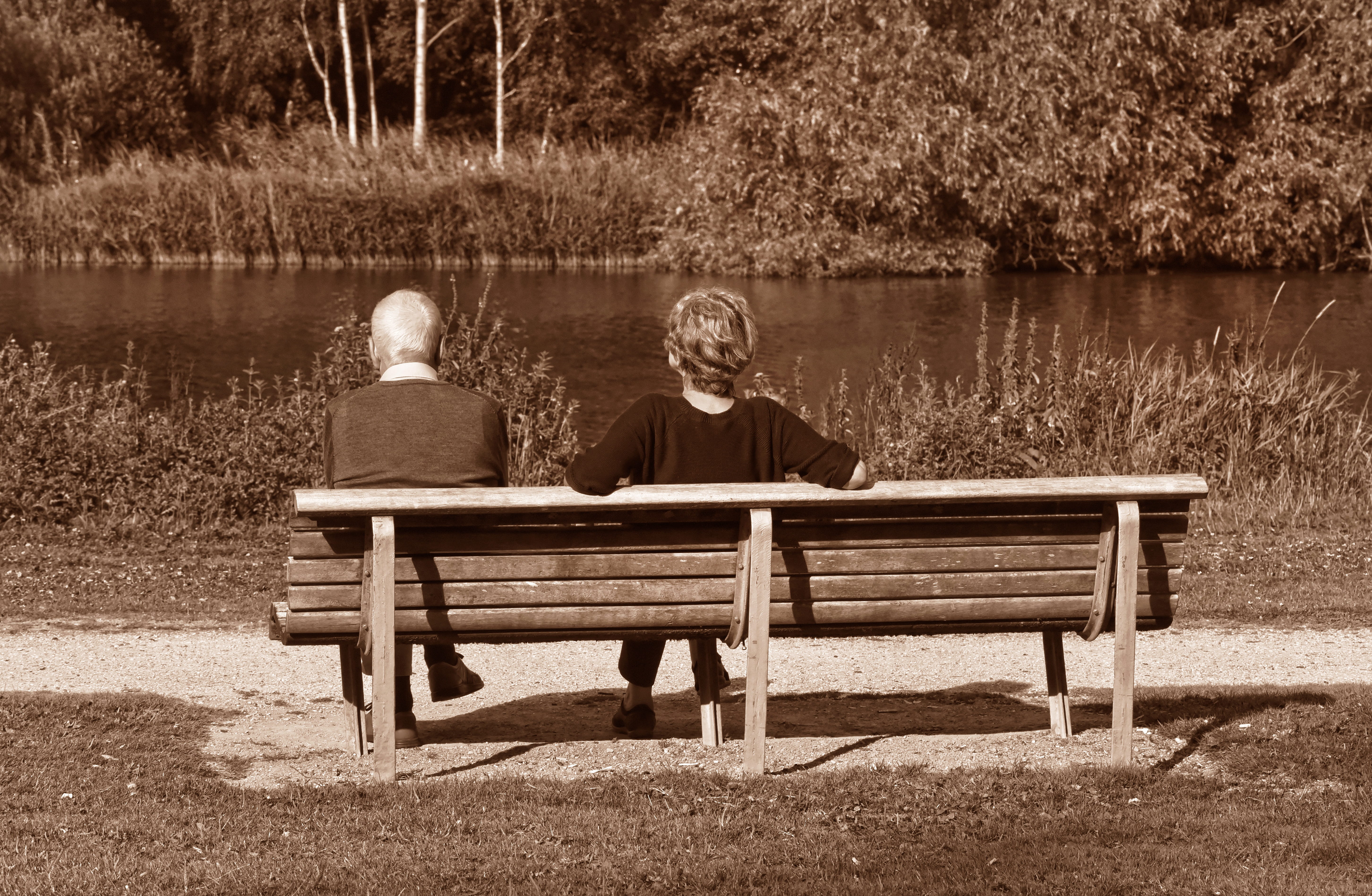 leisure activity, two, outdoors, seat, lifestyles, day, togetherness, editorial, relaxation, men, together, pension, two people, 5K, ruhestand, finance, HD Wallpaper