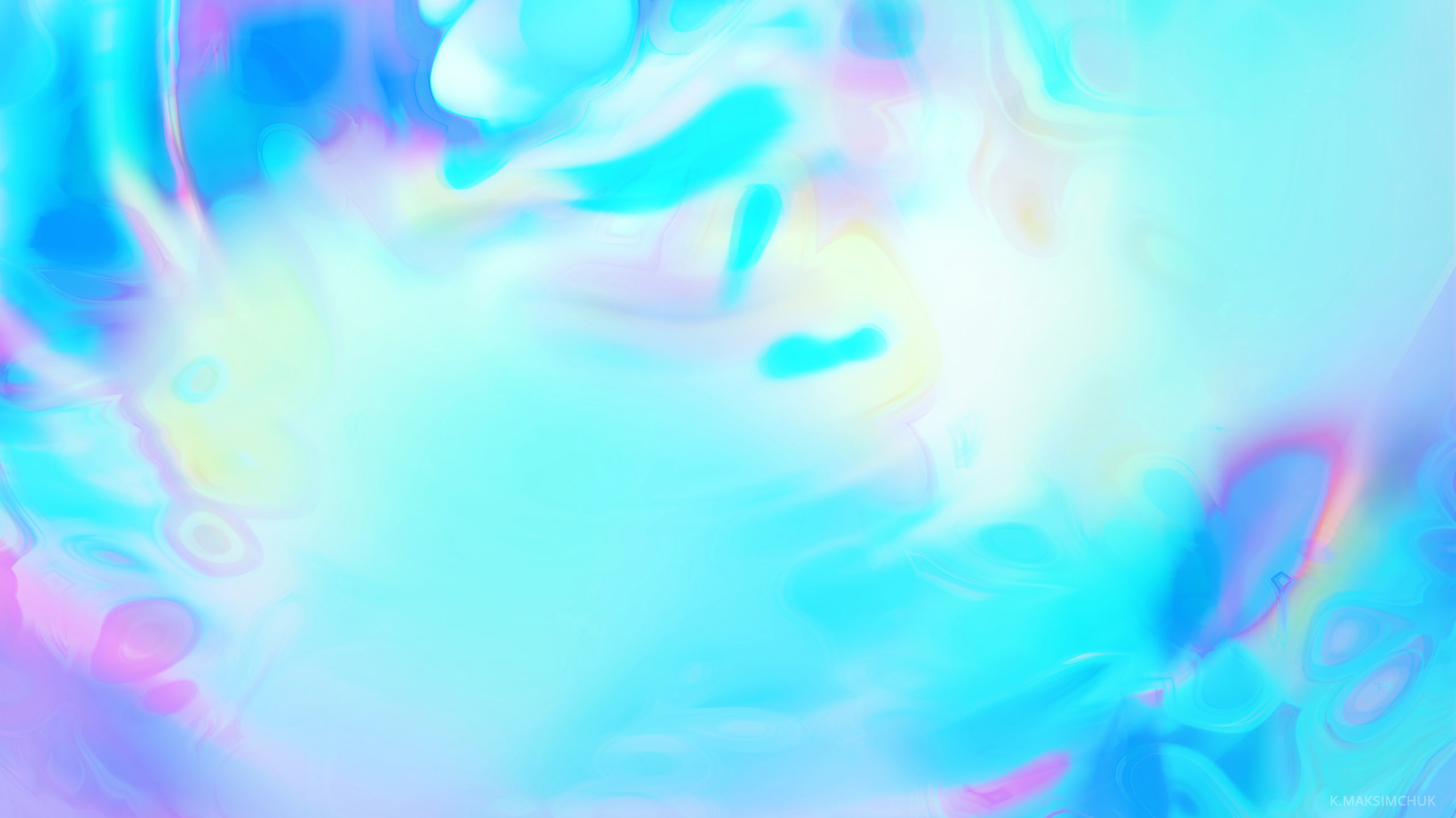 2K, Spectral, Waves, Gradient, Blue, HD, Fluid, HD Wallpaper