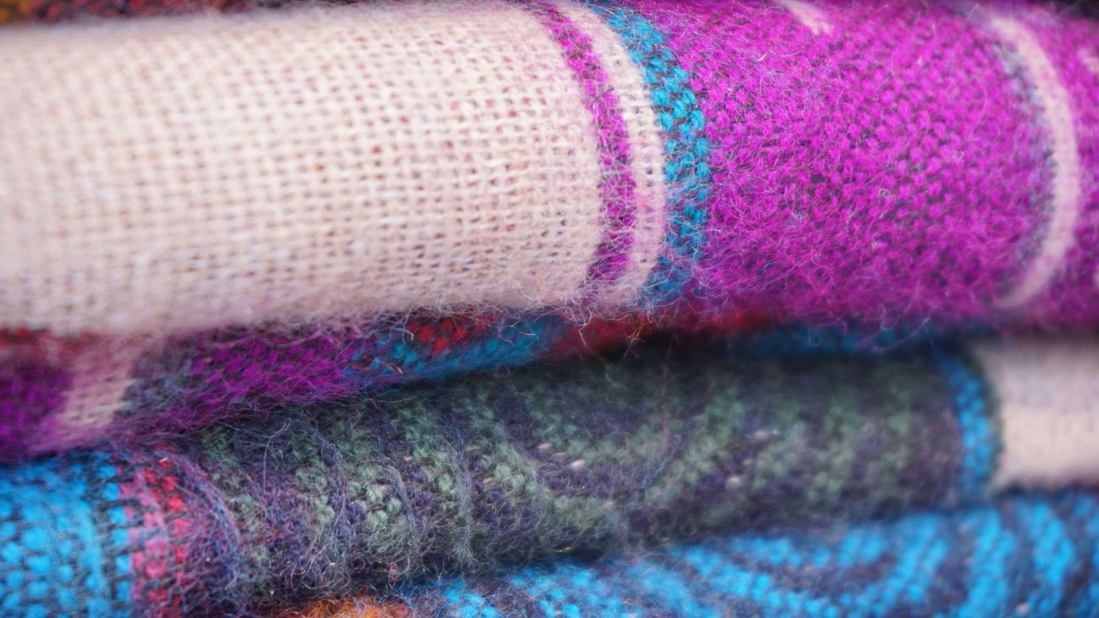 woman fashion, clothes, pink color, purple, thread, clothes chest, material, clotheline, art and craft, 4K, cozy, textured, fashion, variation, shawl, HD Wallpaper