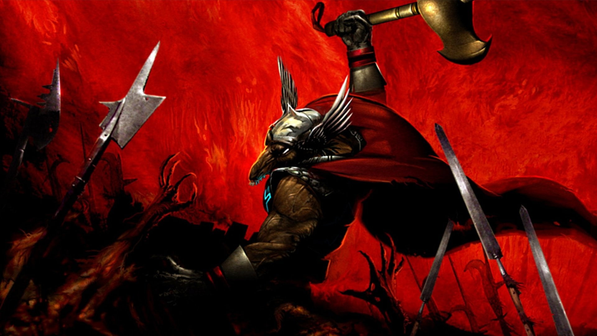  representation, festival, red, Battle, Creature, digital, metal, 1080P, weapon, dragon, indoors, creativity, close-up, black color, no people, HD Wallpaper
