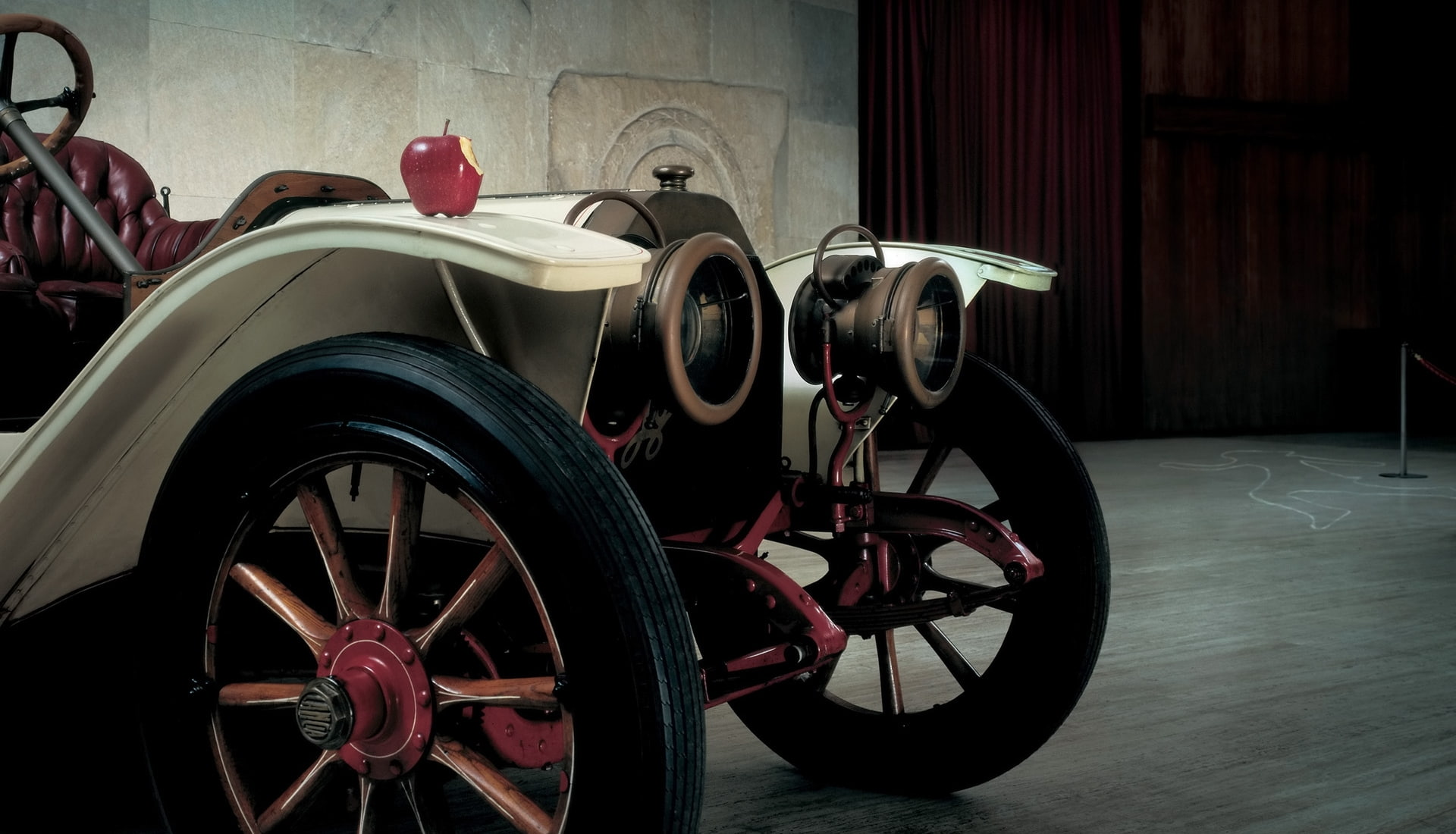 retro, twilight, 1909, 15HP, Lancia, Torpedo, 1080P, the front, Beta, Apple, HD Wallpaper