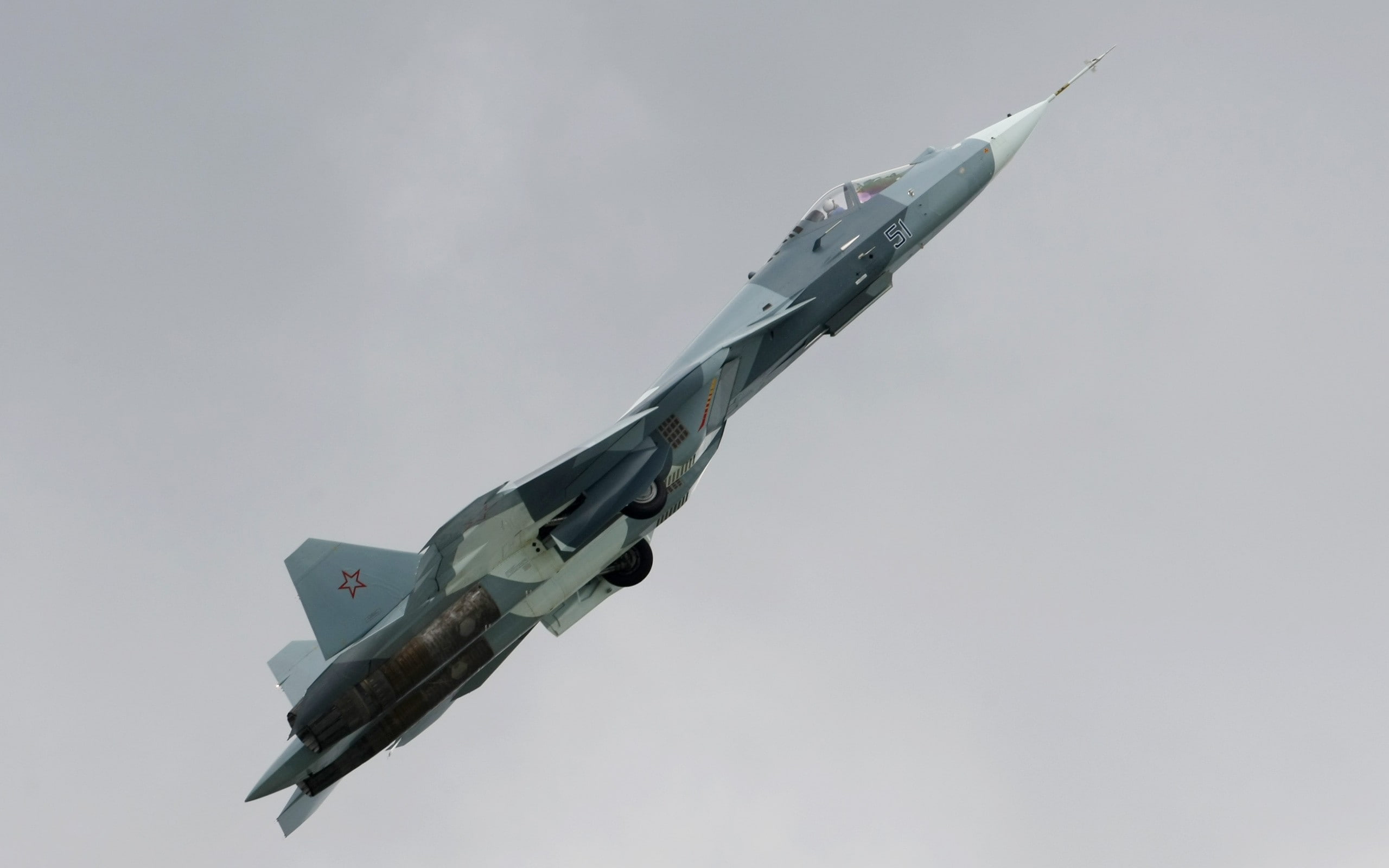 2K, airplane, PAK FA, 50, Sukhoi T, HD Wallpaper