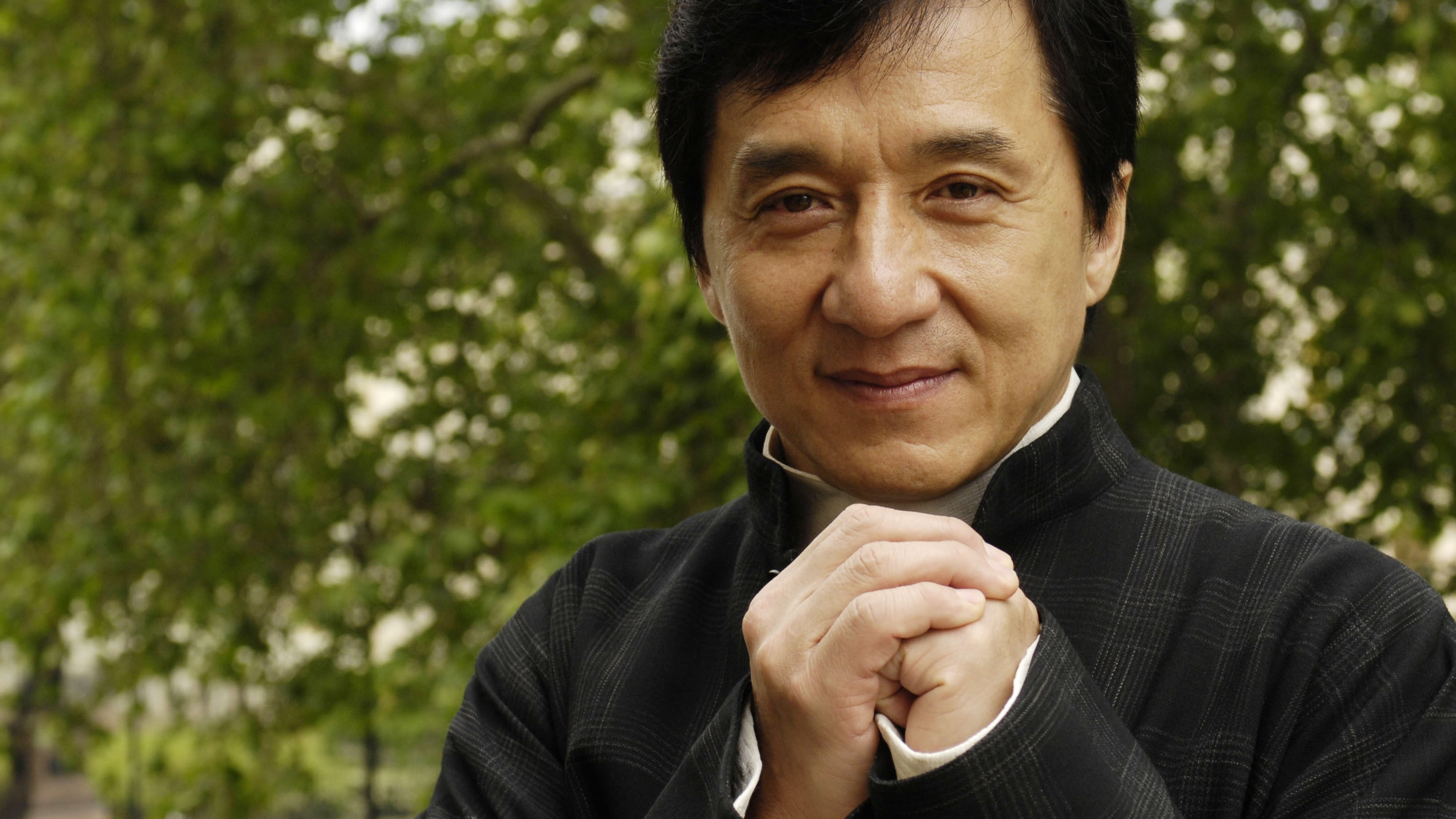 jackie, black, wearing, photo, 4k, top, Jackie Chan, 4K, chan, HD Wallpaper