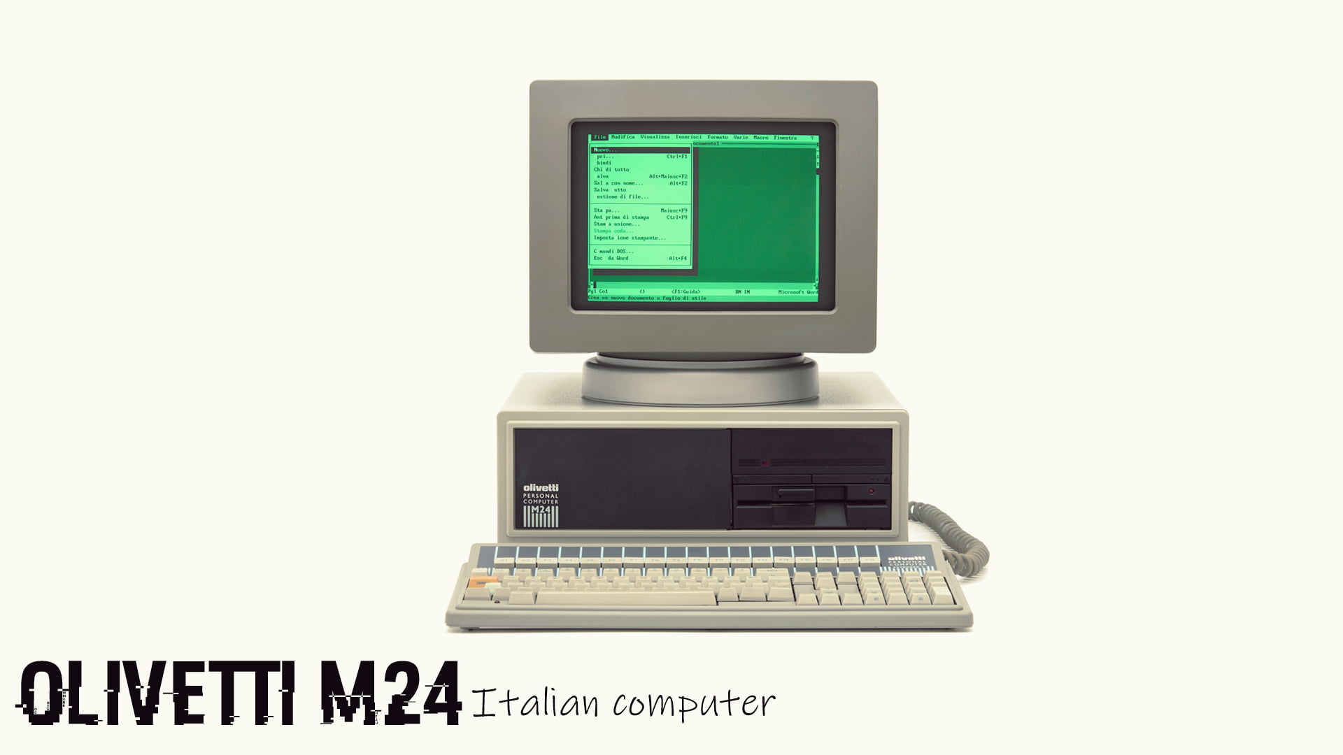 Italy, vintage, 1080P, Retro computers, Olivetti, HD Wallpaper