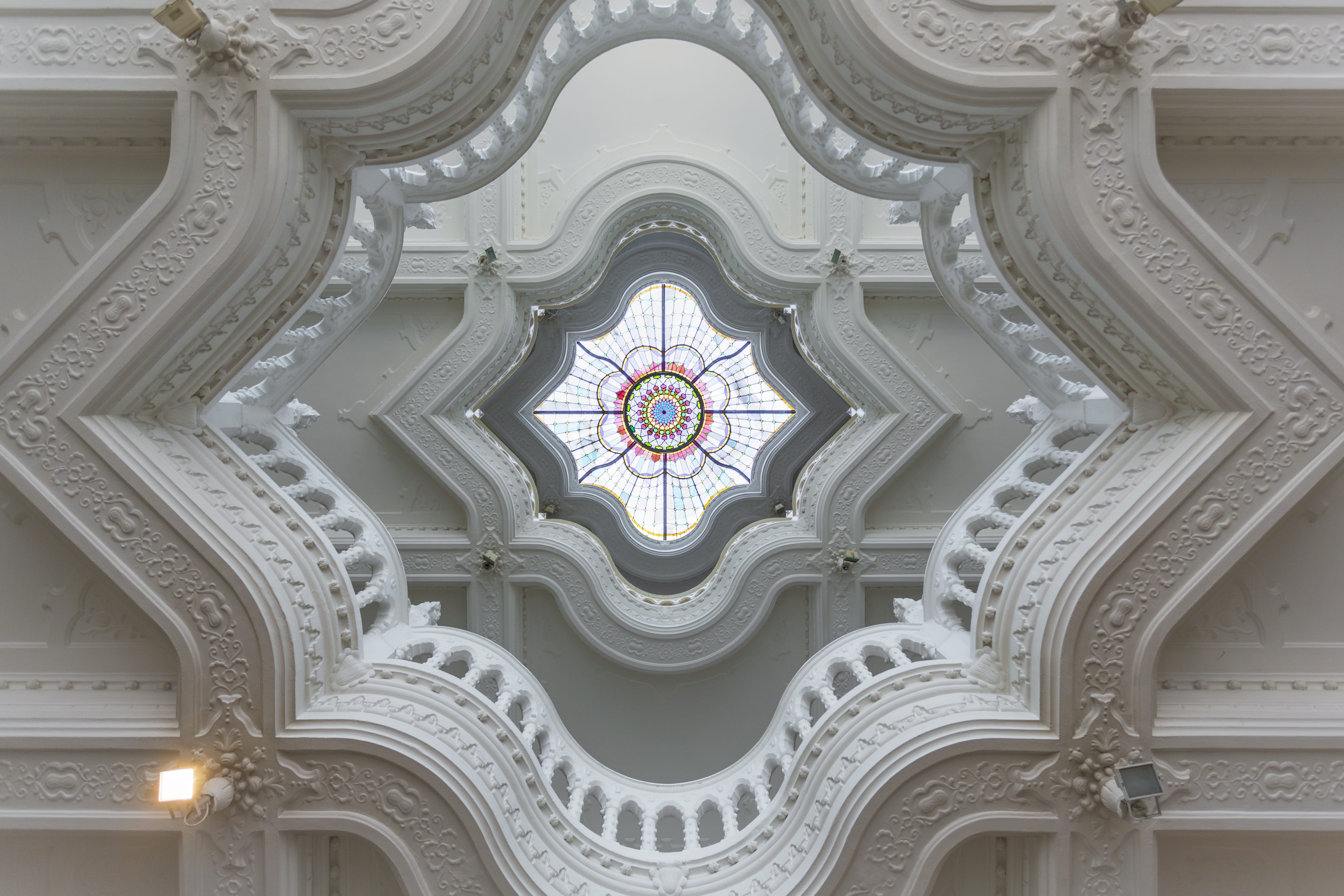 building exterior, no people, glass, architecture, coloured glass, ceiling, budapest, architectural column, religion, building, design, built structure, HD Wallpaper