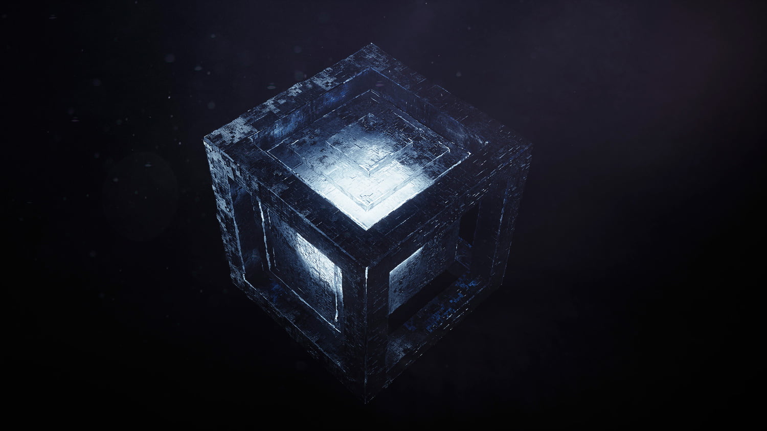 studio shot, still life, shiny, mineral, gemstone, luxury, indoors, dark, black color, single object, cube, geology, glowing, jewelry, shape, blue, high angle view, HD Wallpaper