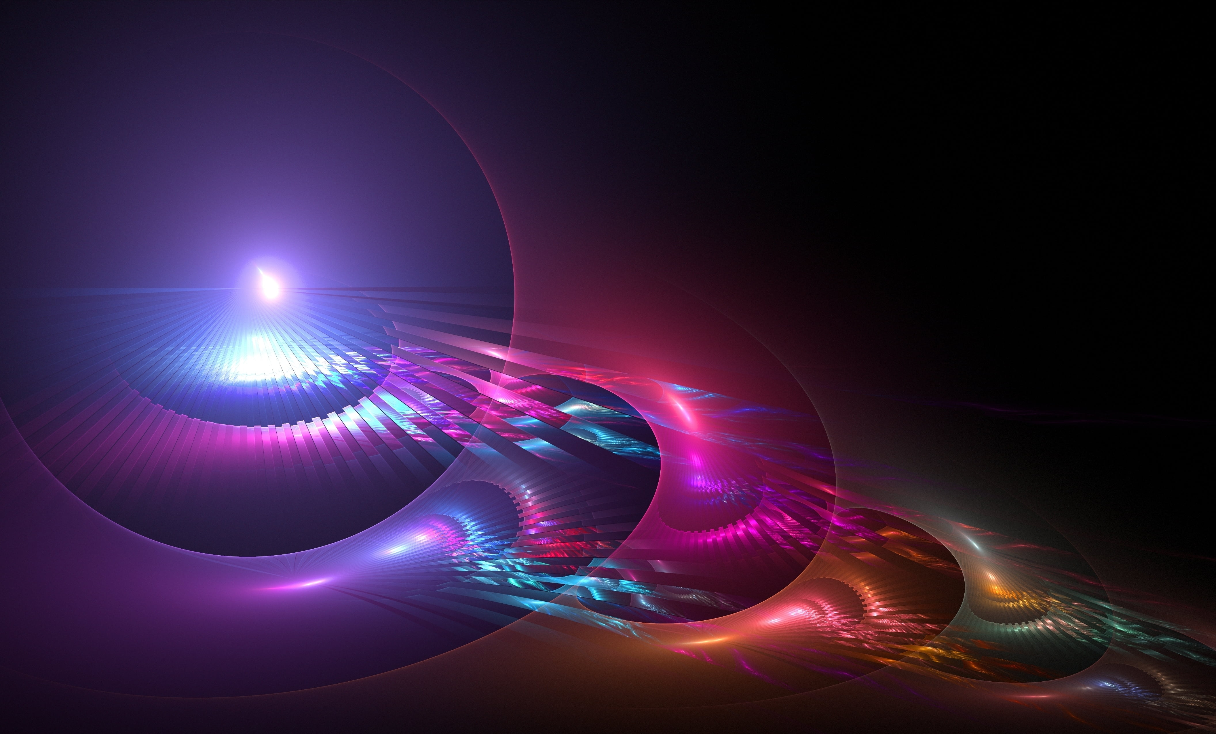 long exposure, decoration, 4K, backdrop, vector, design, black Color, modern, movement, fantasy, neon, flowing, illustration, concepts, pattern, space, HD Wallpaper