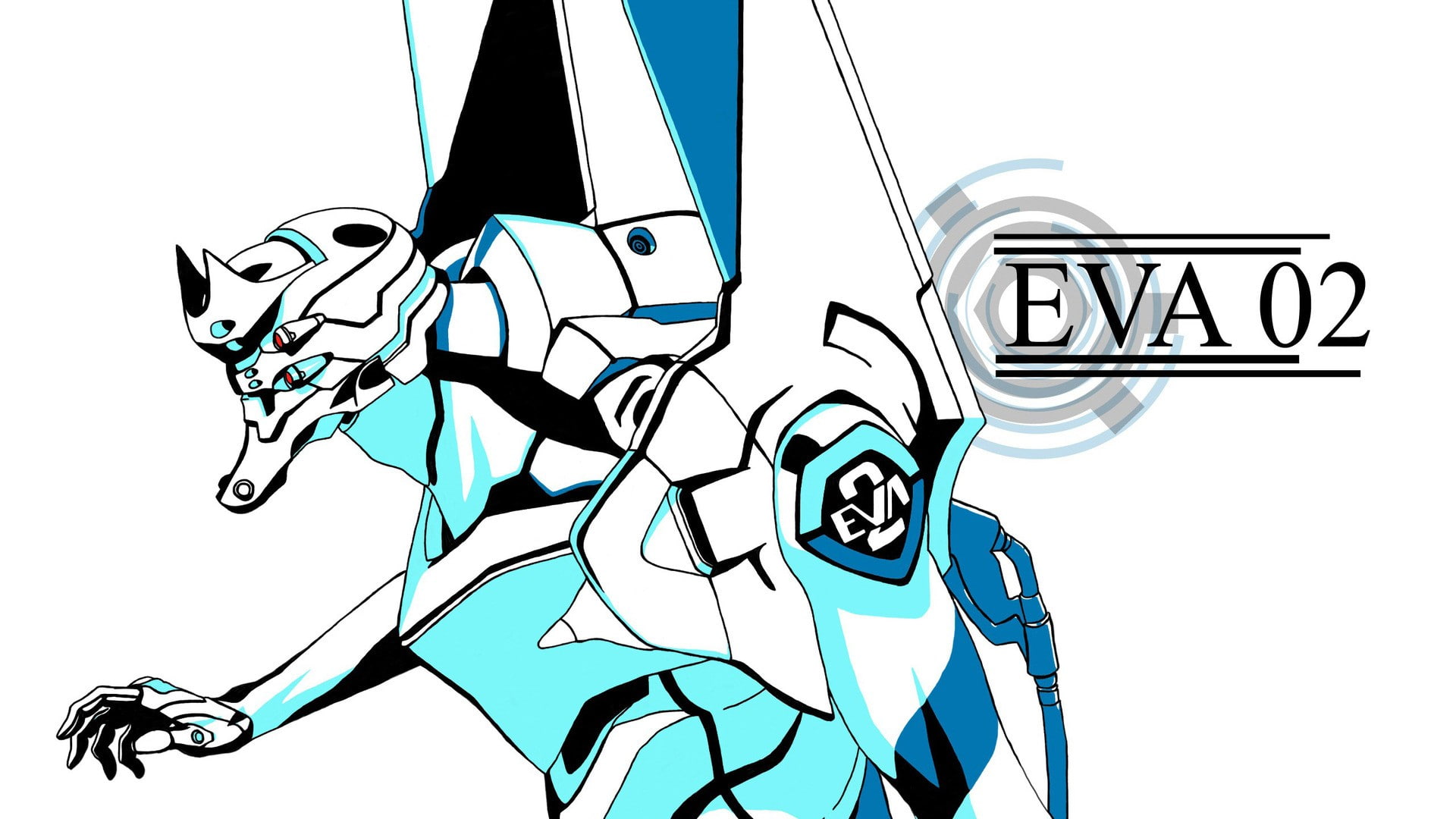 human representation, EVA Unit 02, Neon Genesis Evangelion, no people, communication, wall - building feature, studio shot, arms raised, art and craft, HD Wallpaper