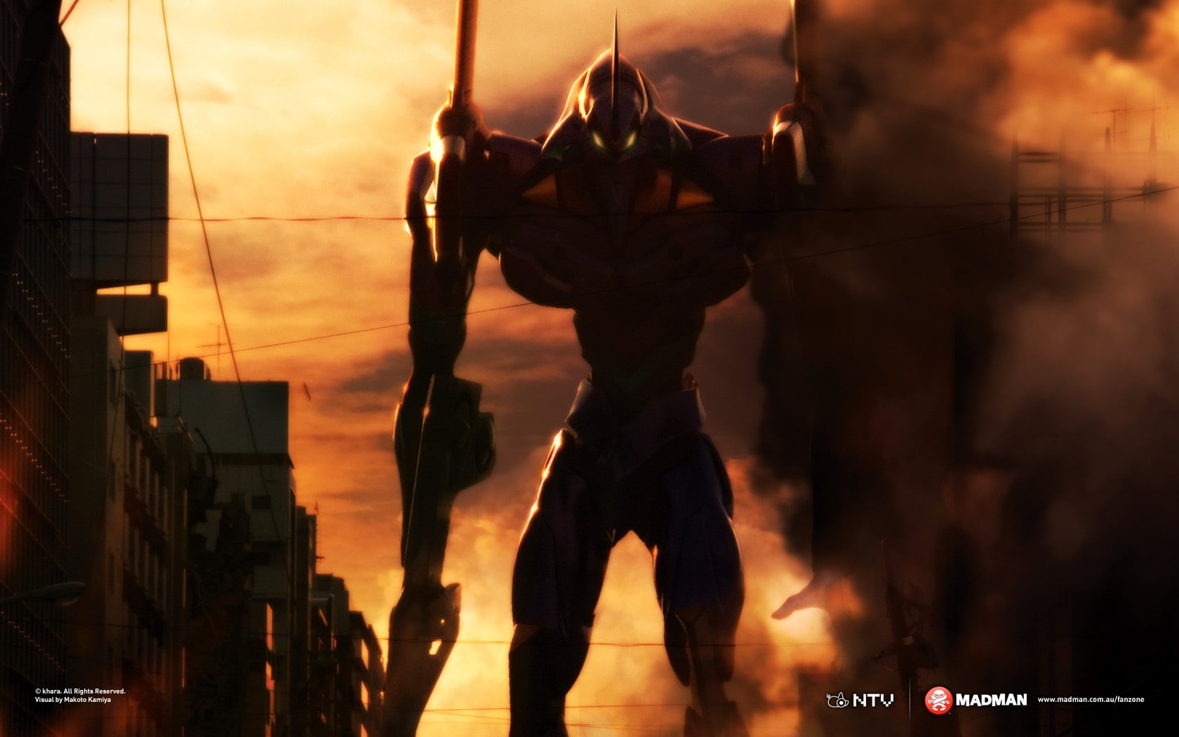 720P, anime, Neon Genesis Evangelion, EVA Unit 01, HD Wallpaper
