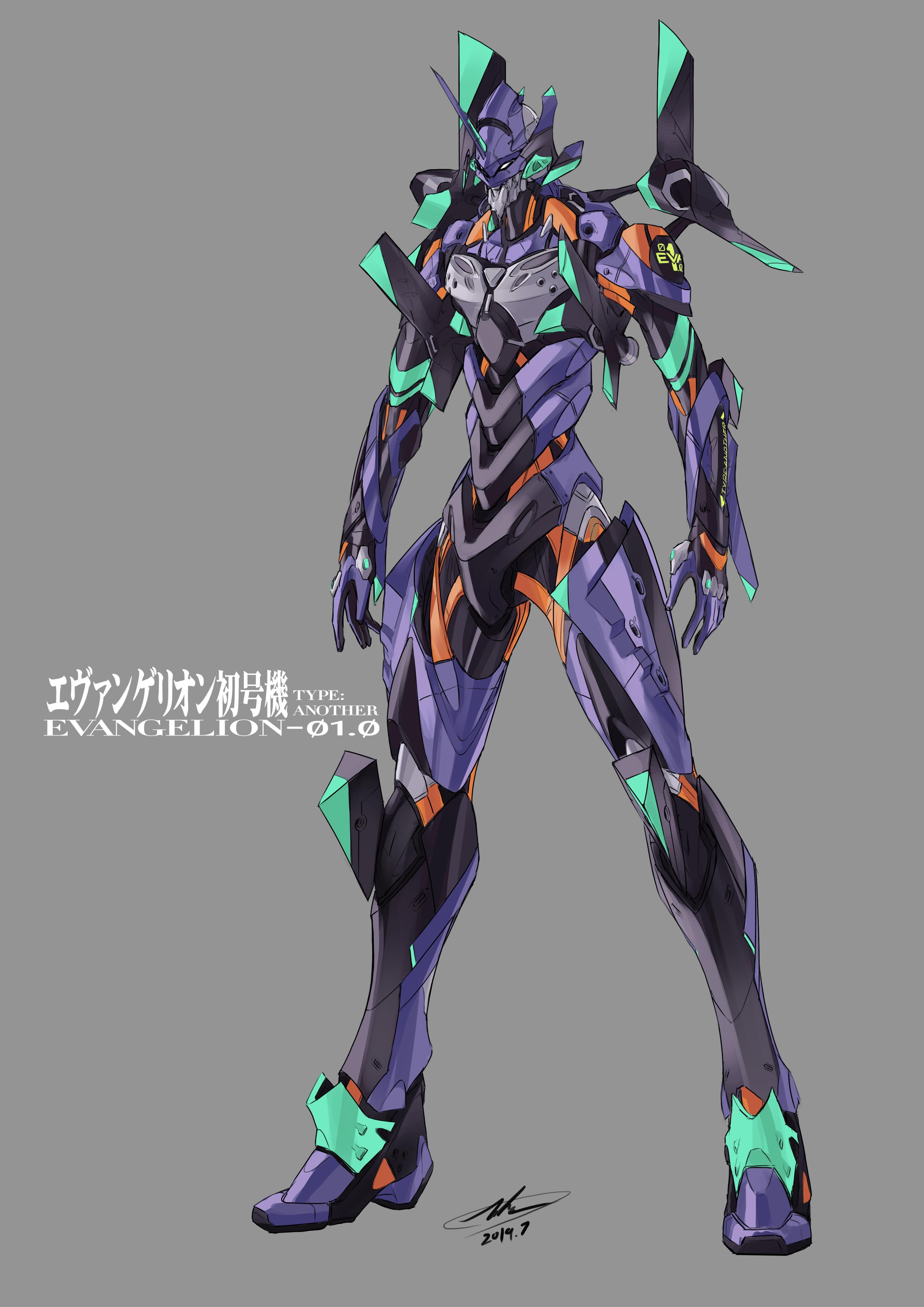 5K, Neon Genesis Evangelion, EVA Unit 01, Andrew.L, Phone HD Wallpaper
