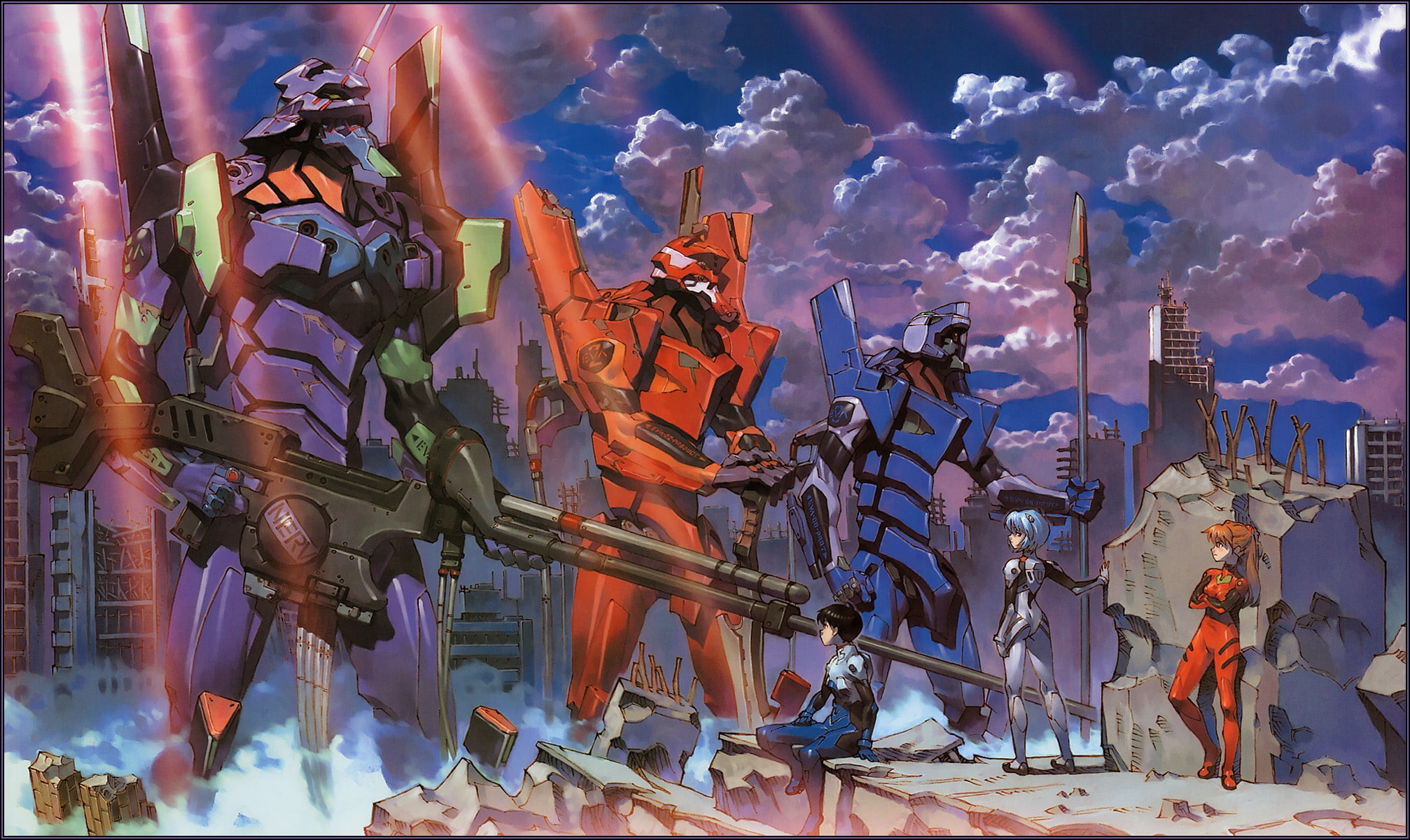shinji, neon genesis evangelion, rei, evangelion, wallpa, langley, ikari, soryu, hd, eva, ayanami, neon, asuka, 1080P, ayanami rei, unit, anime, genesis, HD Wallpaper