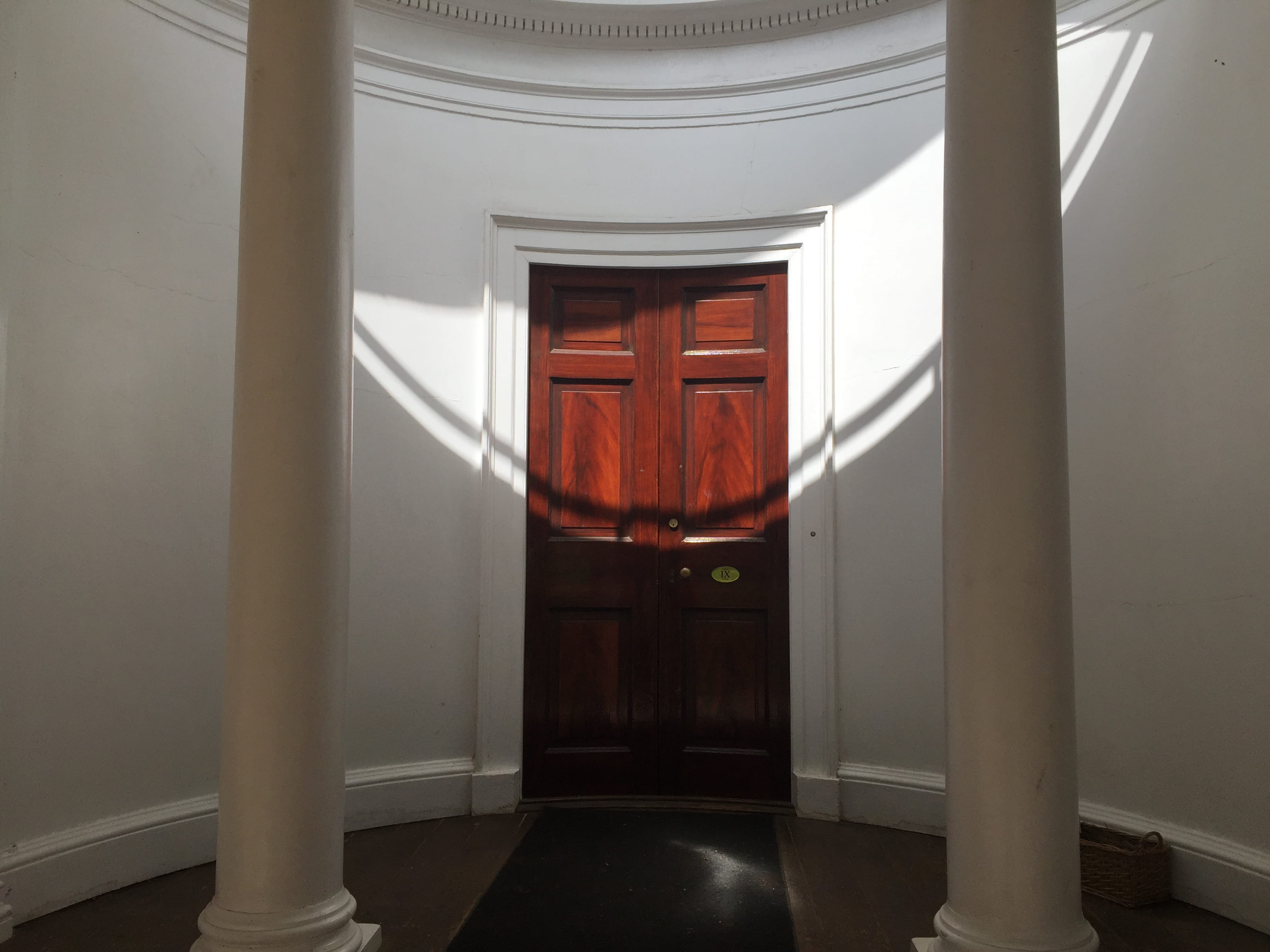 indoors, interior design, united states, pillar, corridor, close, housing, entrance, pavilion ix, architectural column, illuminated, no people, charlottesville, HD Wallpaper
