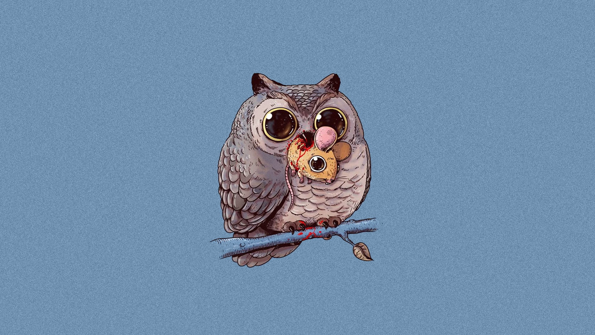 outdoors, owl, bird, animal themes, art, copy space, no people, food chain, gray, blue, nature, animal head, animal body part, animals in the wild, HD Wallpaper
