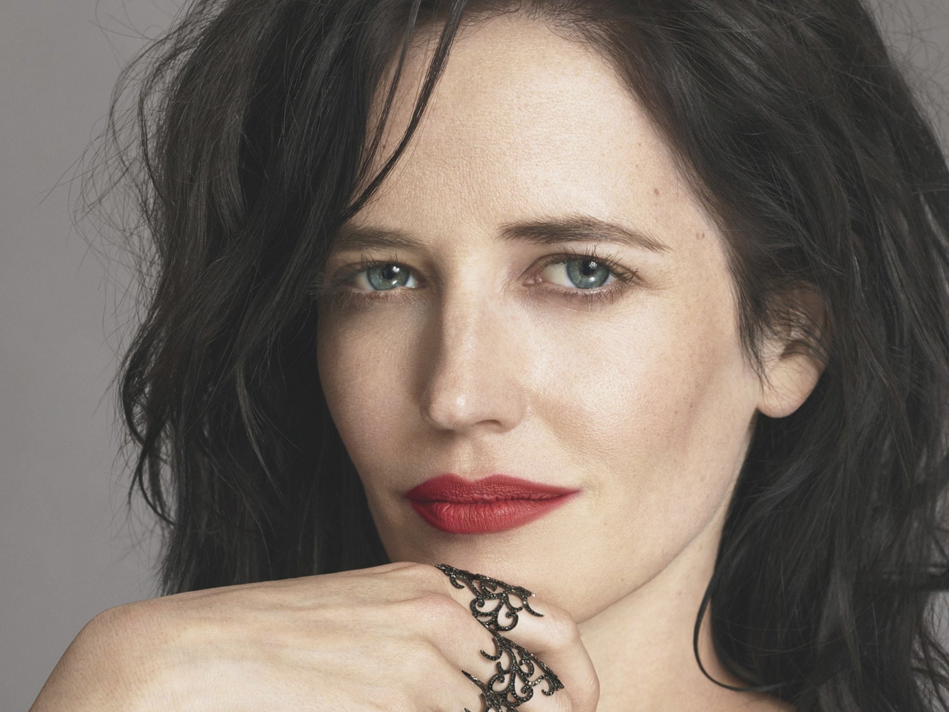 Actresses, Brunette, Face, 1080P, Lipstick, Eva Green, Actress, HD Wallpaper