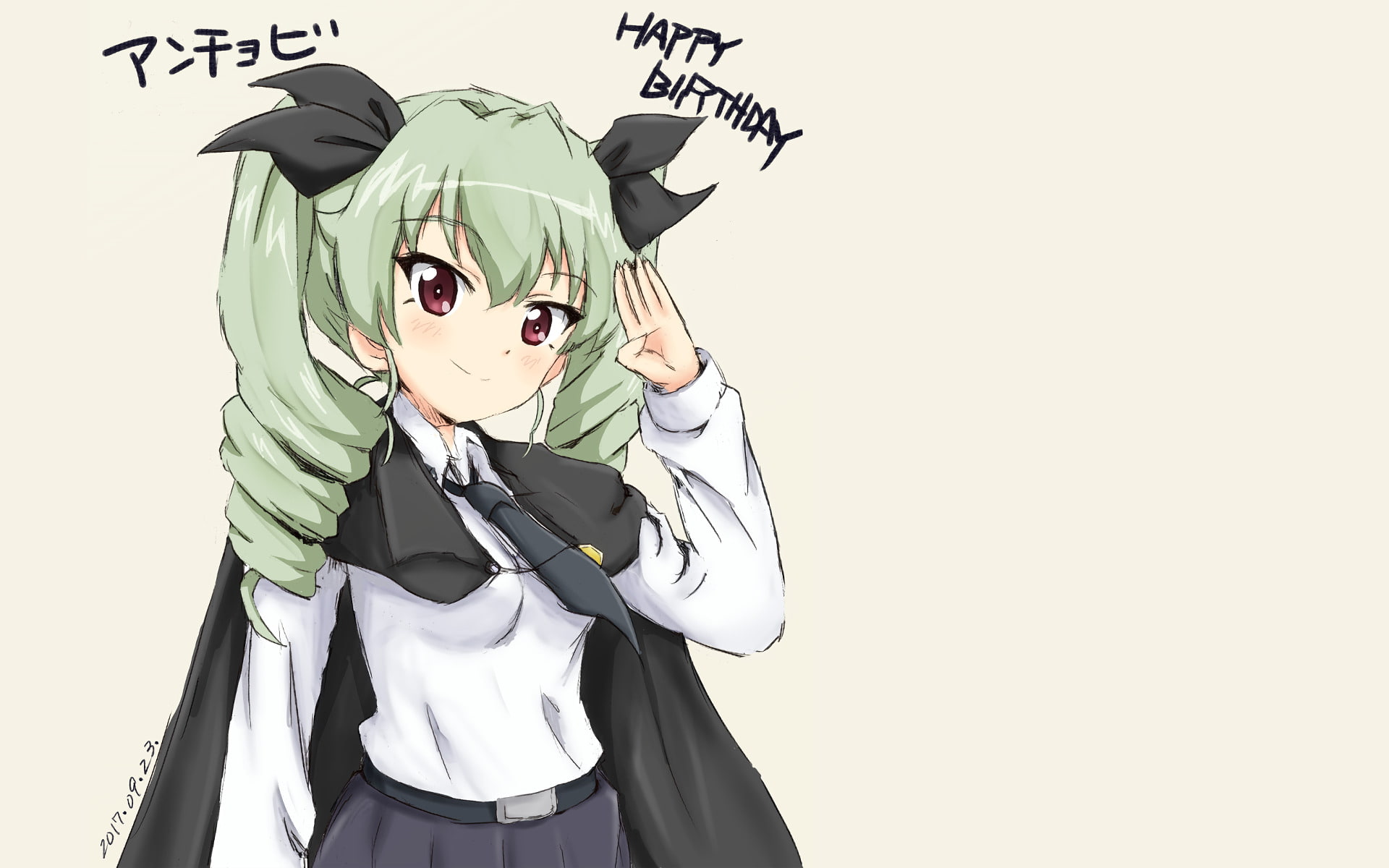 Girls und Panzer, 1080P, Anime, Anchovy (Girls und Panzer), HD Wallpaper