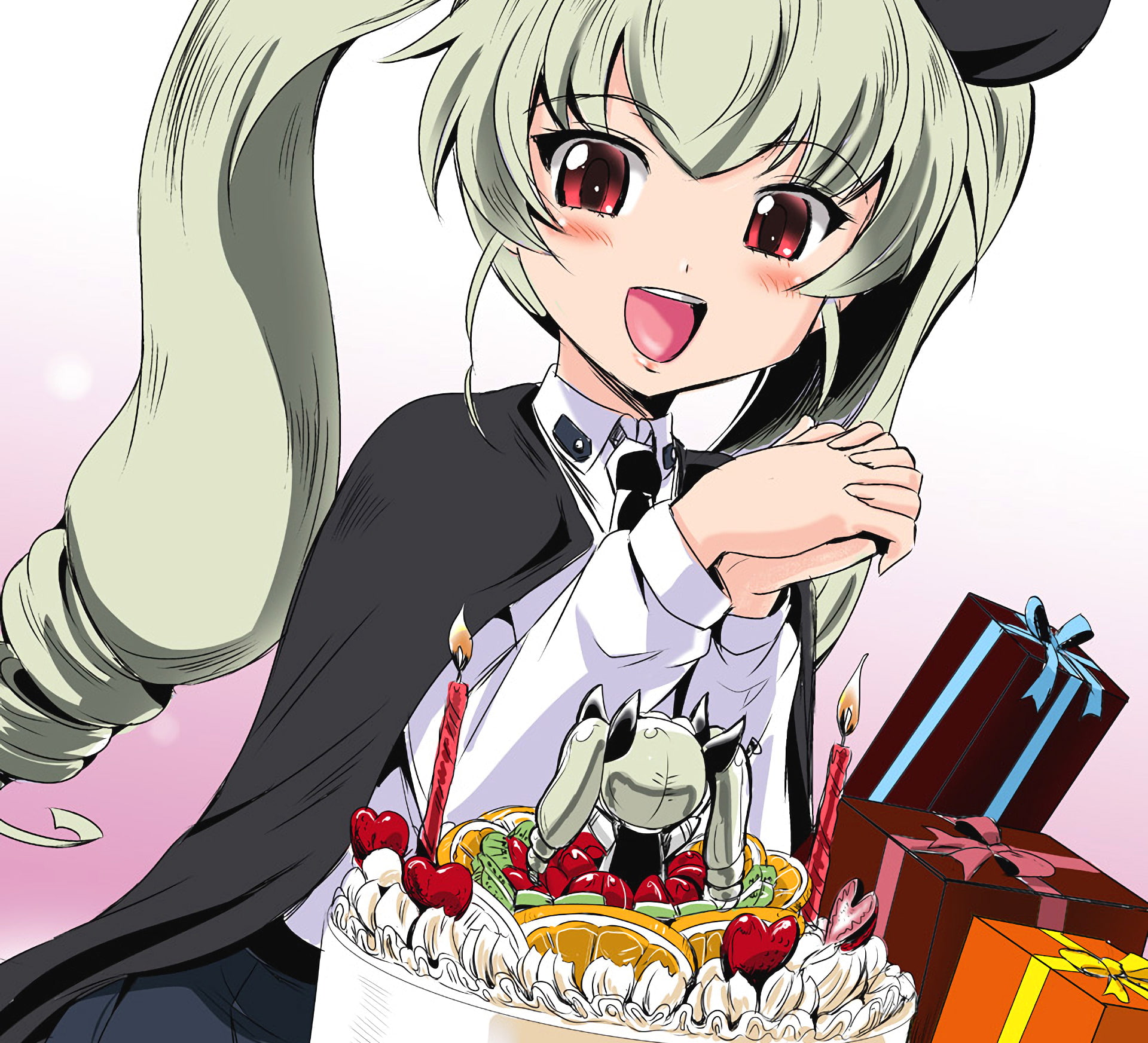 1080P, Anchovy (Girls und Panzer), Girls und Panzer, Anime, HD Wallpaper
