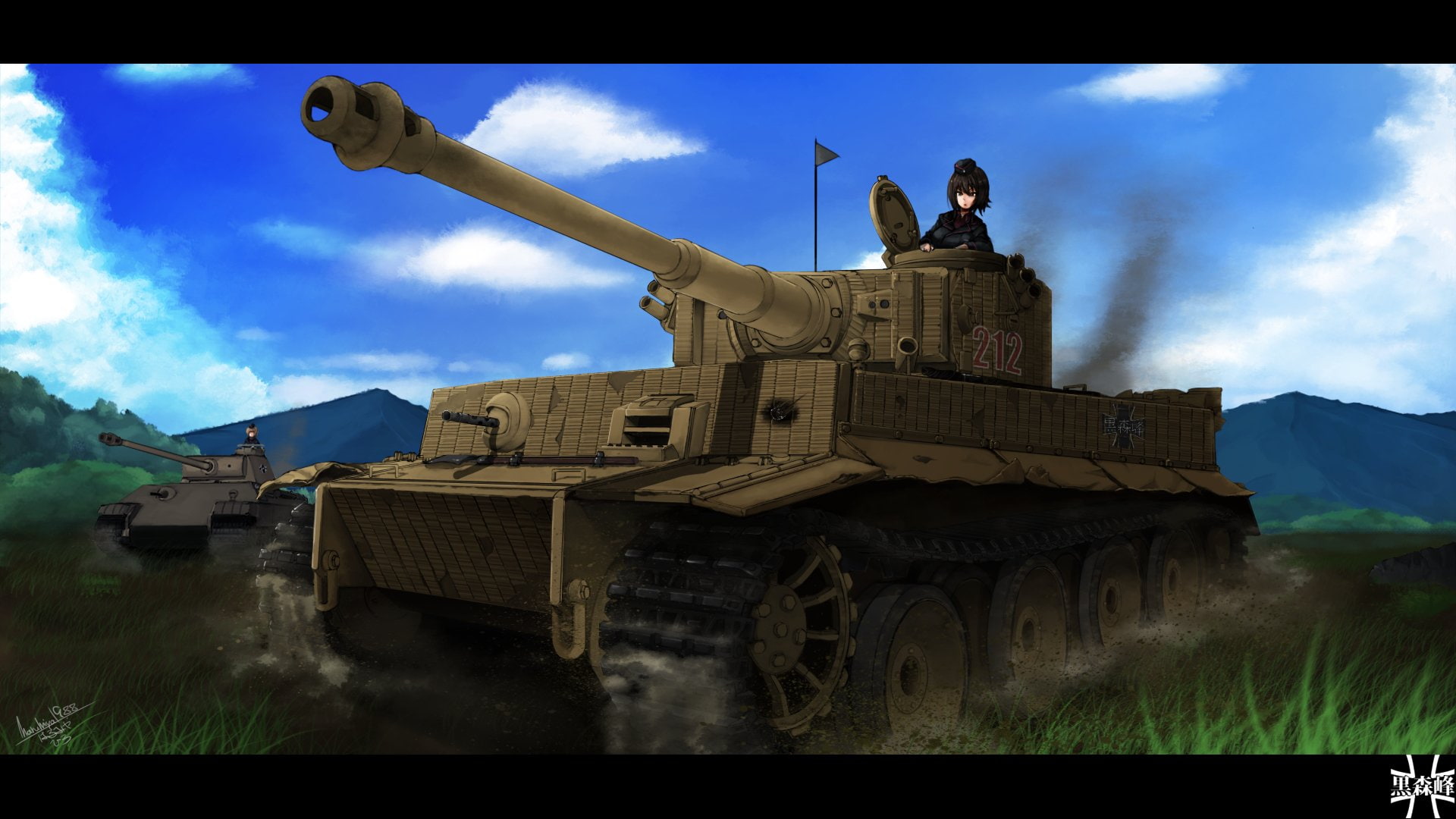 1080P, Girls und Panzer, Maho Nishizumi, Anime, HD Wallpaper