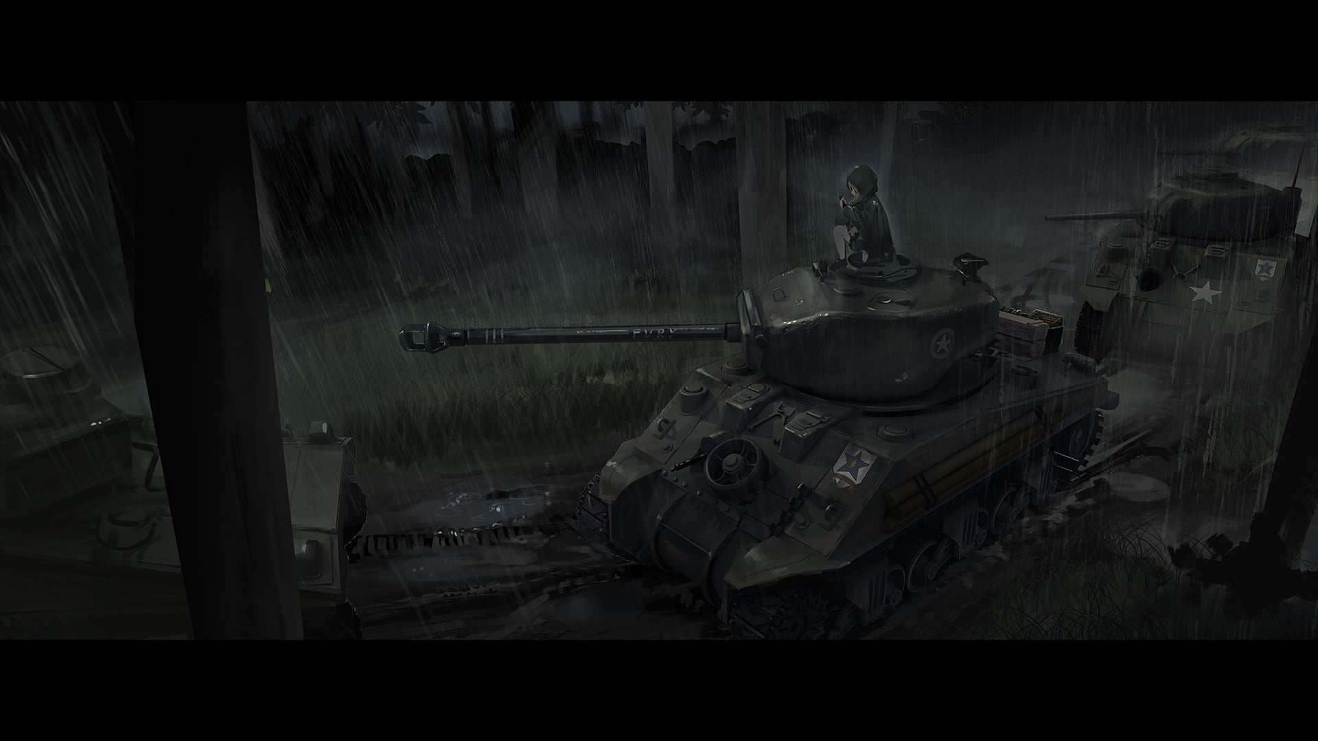old, armored tank, obsolete, aggression, Anime, government, indoors, digital composite, military, damaged, transportation, technology, machinery, mode of transportation, HD Wallpaper