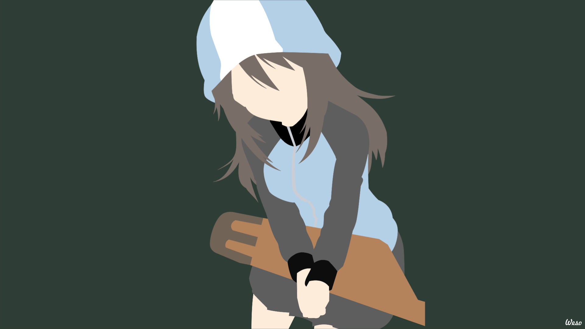 1080P, Minimalist, Anime, Girls und Panzer, Mika (Girls und Panzer), HD Wallpaper