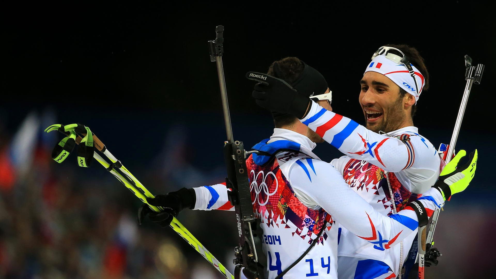 rifle, 1080P, Jean-Guillaume Beatrix, biathlon, Martin Fourcade, HD Wallpaper