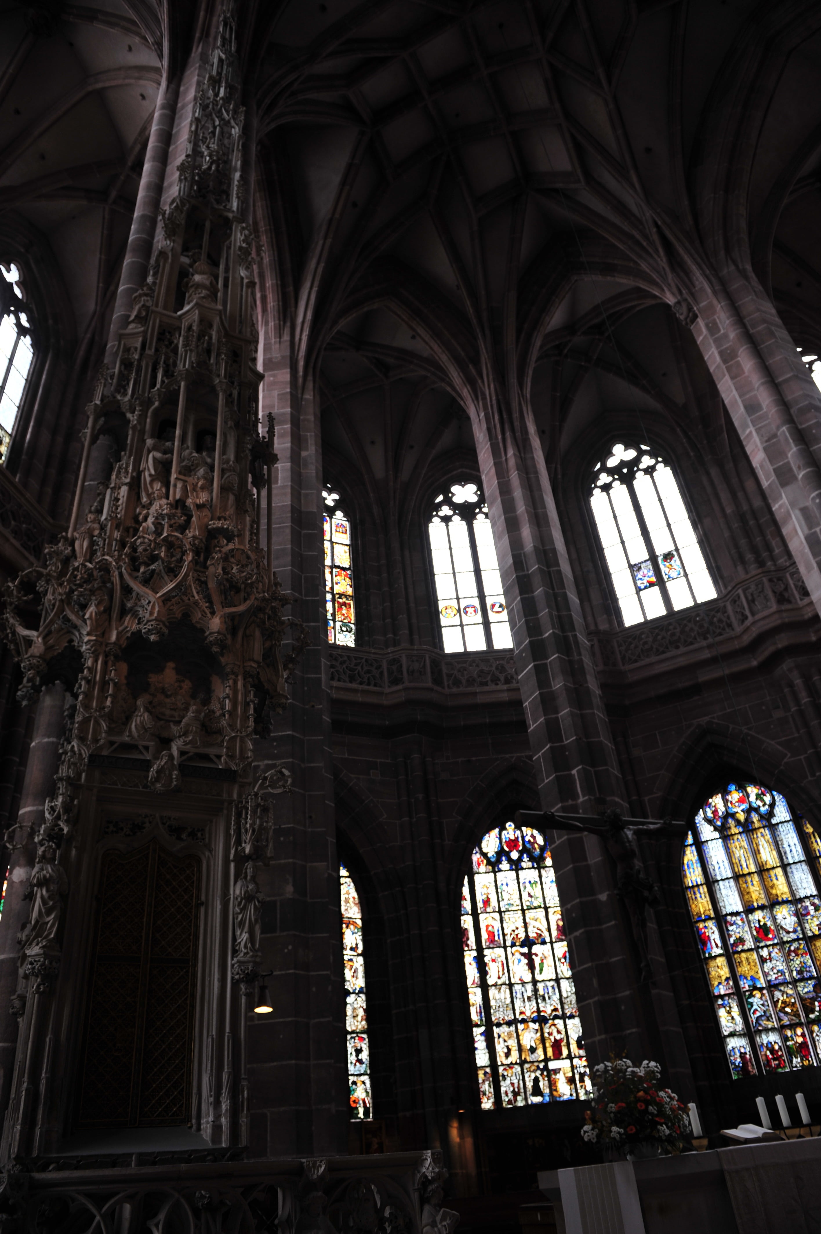 built structure, glass - material, tourism, prayer, architecture, architecture and art, landscape, place of worship, window, spirituality, roman catholic, Phone HD Wallpaper