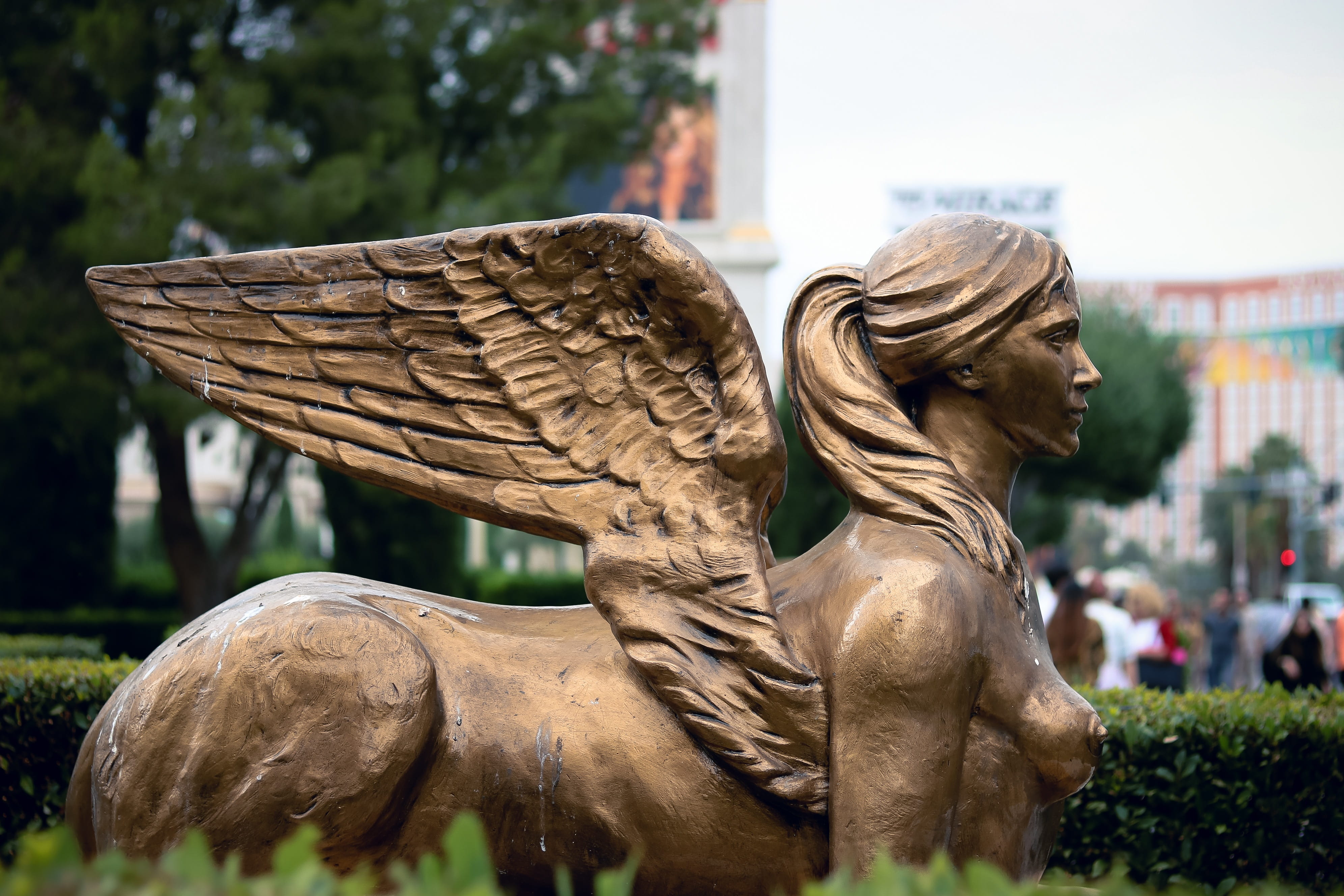 colored, park - man made space, craft, famous, las vegas, representation, caesar palace, creativity, historic, park, antique, bird, caesar, no people, statue, HD Wallpaper