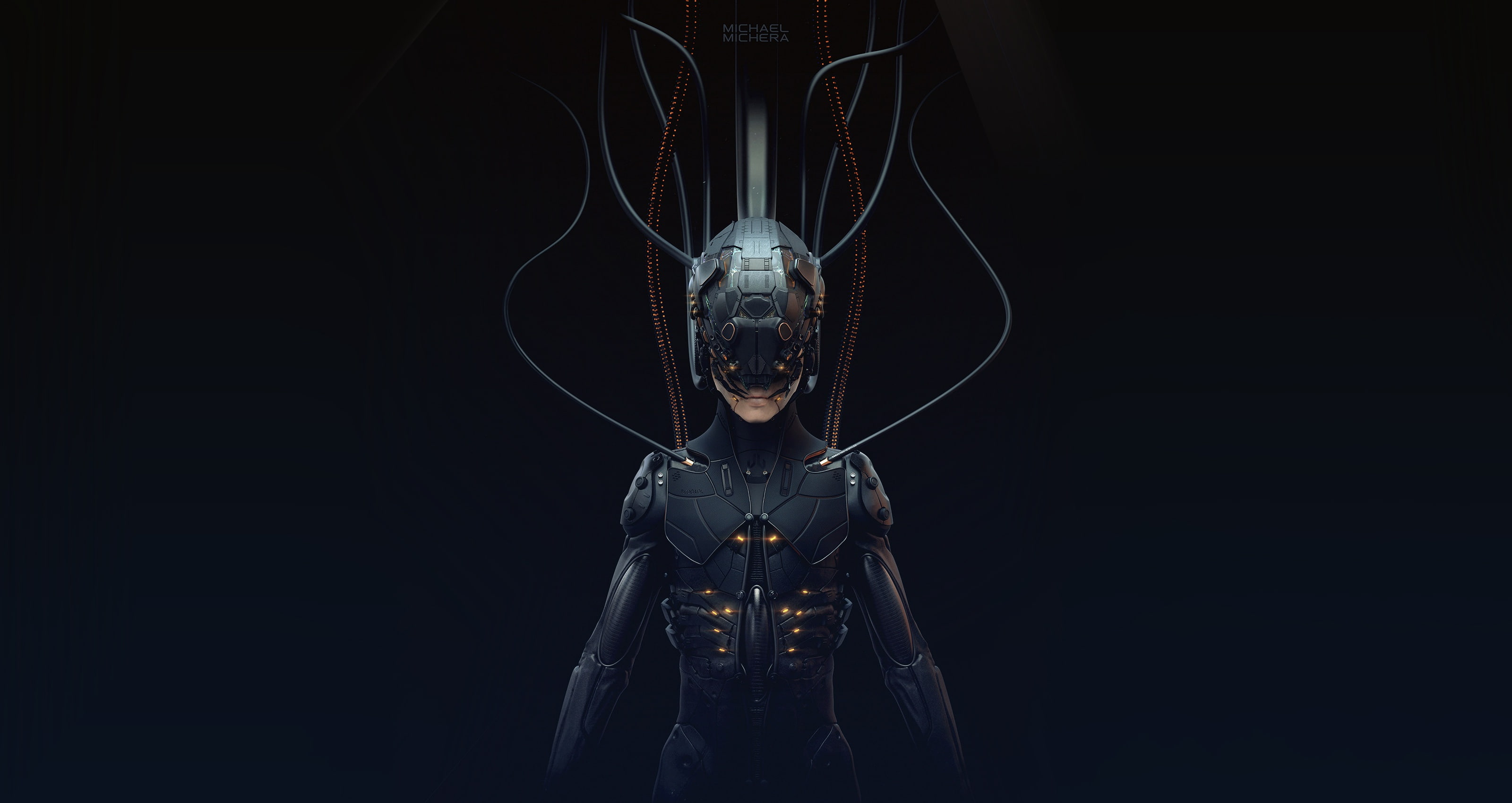 Cybrog, Cyberpunk, ZSummit Sculpt, Fiction, by MICHAEL MICHERA, Off 2017, 2K, MICHAEL MICHERA, Cyborg, Robot, Concept Art, 2077, ZSummit Sculpt-Off 2017, HD Wallpaper