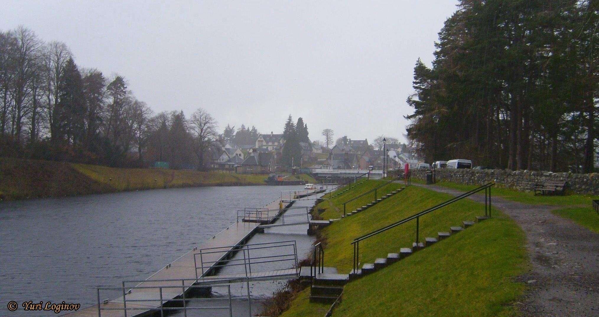 scotland, tranquil scene, fort augustus, united kingdom, railing, outdoors, no people, building exterior, footpath, architecture, growth, built structure, HD Wallpaper