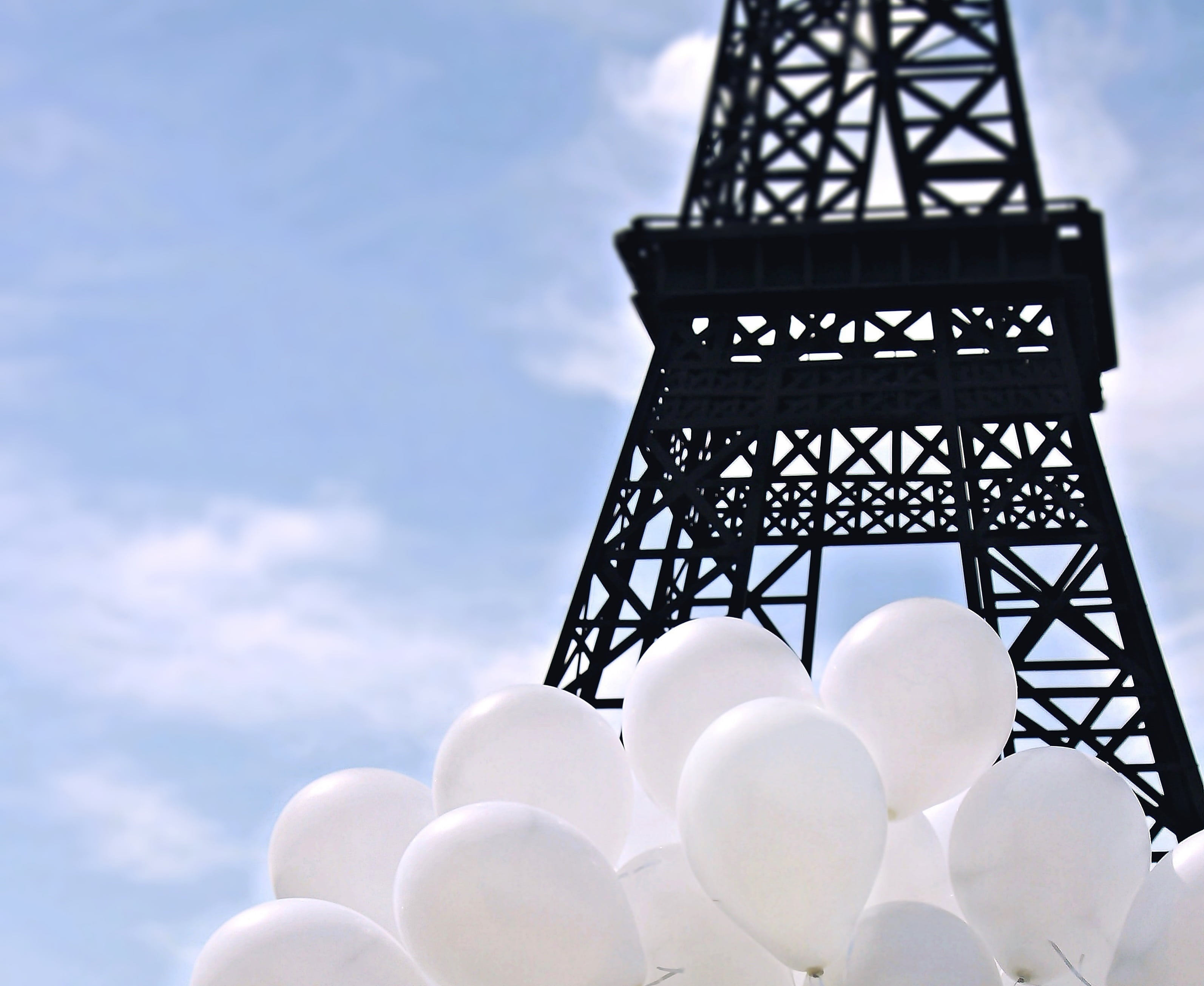 pattern, mood, no people, white color, architecture, romantic, outdoors, map, architectural feature, postcard, building exterior, low angle view, cologne eiffel tower, HD Wallpaper