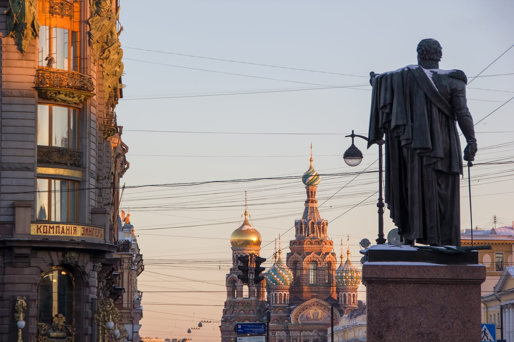 clear sky, no people, cable, built structure, sankt-peterburg, russian, day, saint-petersburg, cathedral, spas, na, piter, russia, sky, orthodox, night, HD Wallpaper