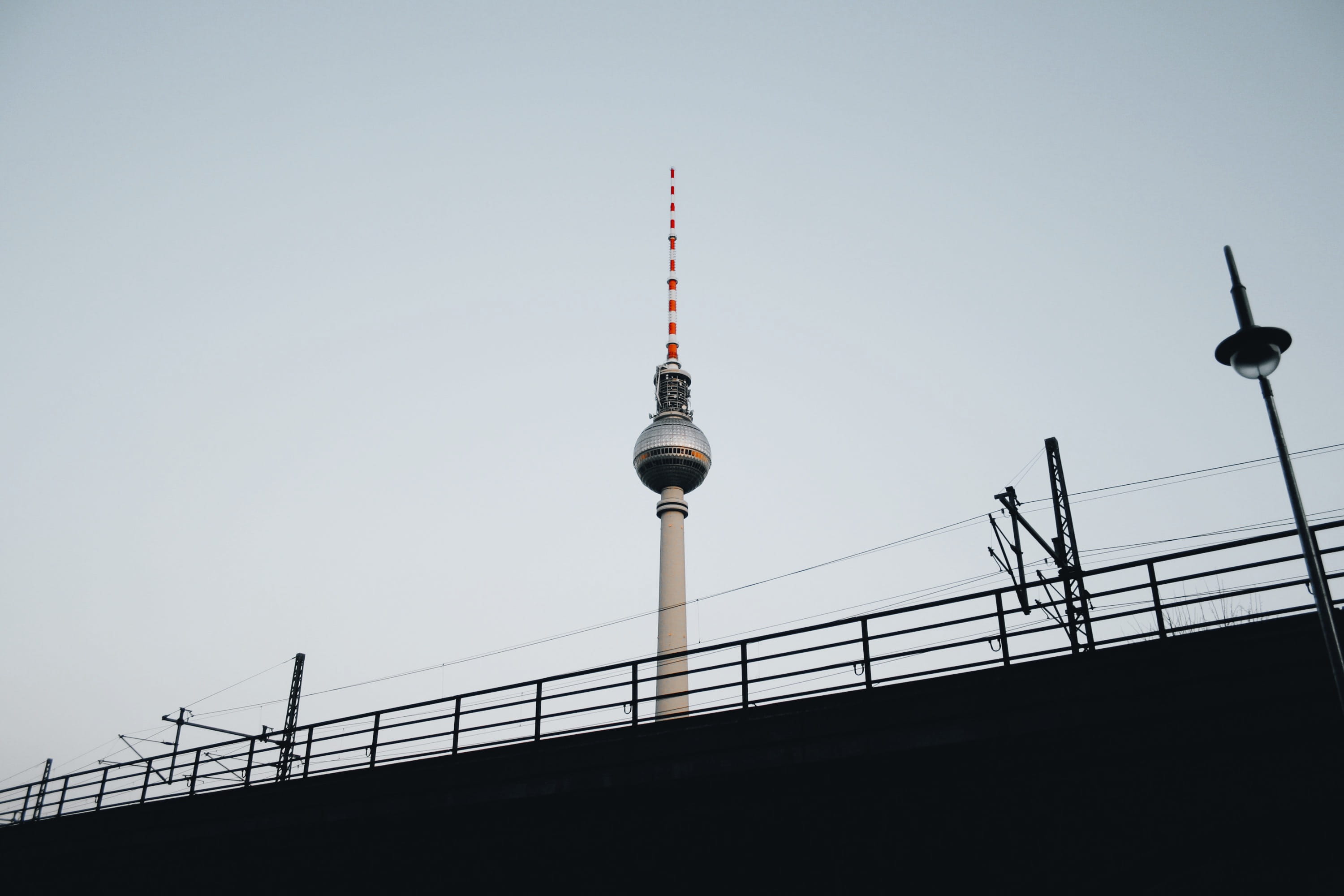 low angle view, germany, cityscape, evening, building exterior, technology, spire, deutschland, city, mitte, alexanderplatz, global communications, height, HD Wallpaper