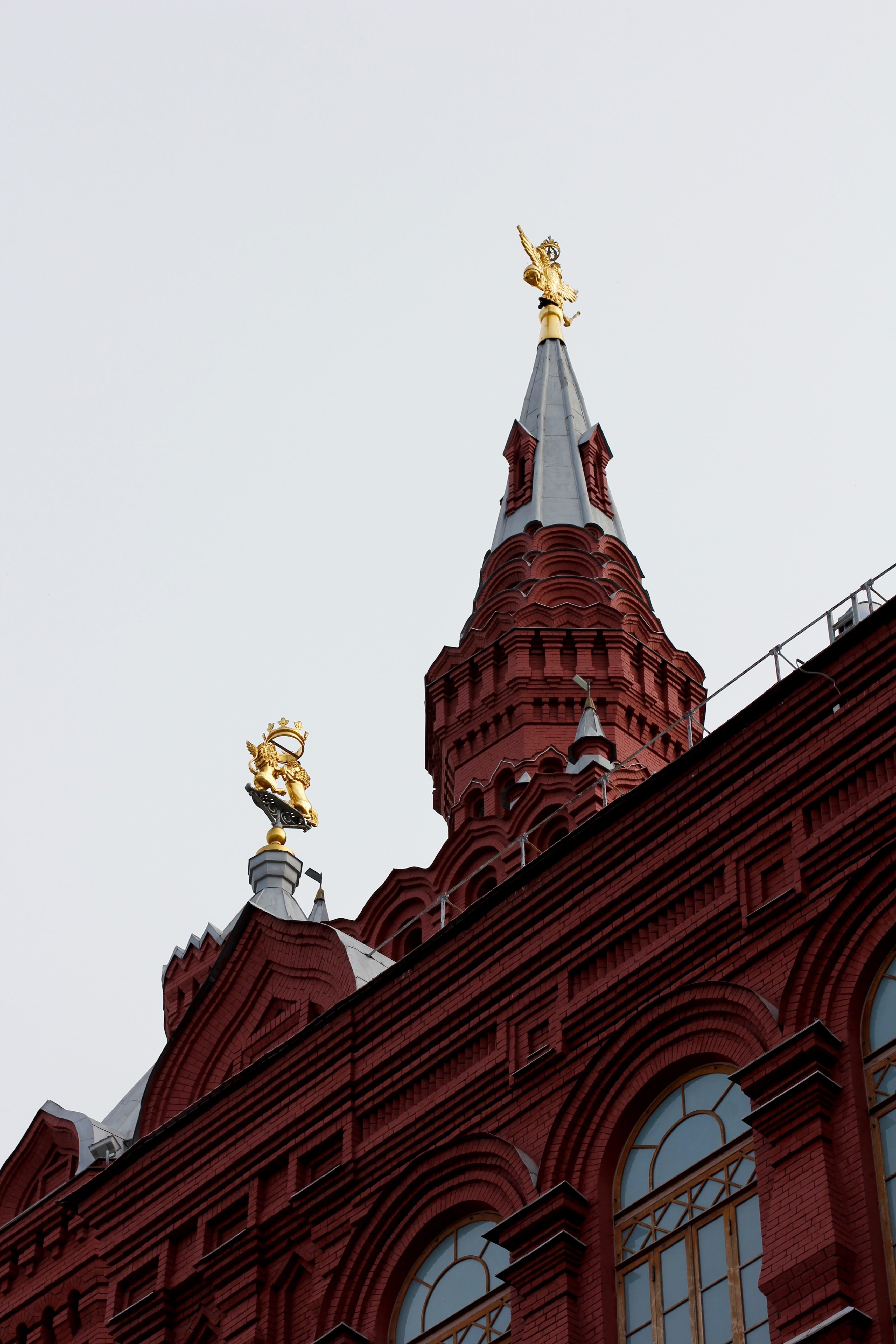 Russia, statue, religion, outdoors, cultures, angel, architecture, representation, art and craft, moscow, sky, capital, place of worship, clear sky, human representation, Phone HD Wallpaper