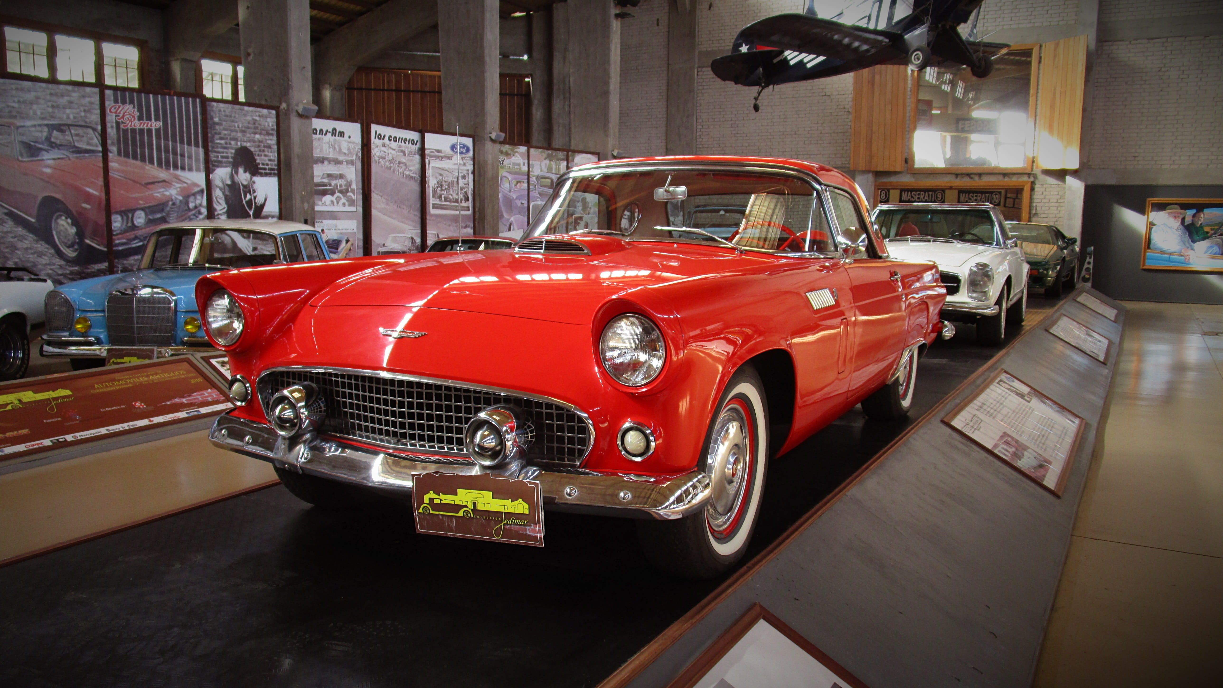 museum, transportation, automobile, indoors, land vehicle, car show, elegant, chrome, sedan, 5K, sport, technology, red, exhibition, auto repair shop, HD Wallpaper