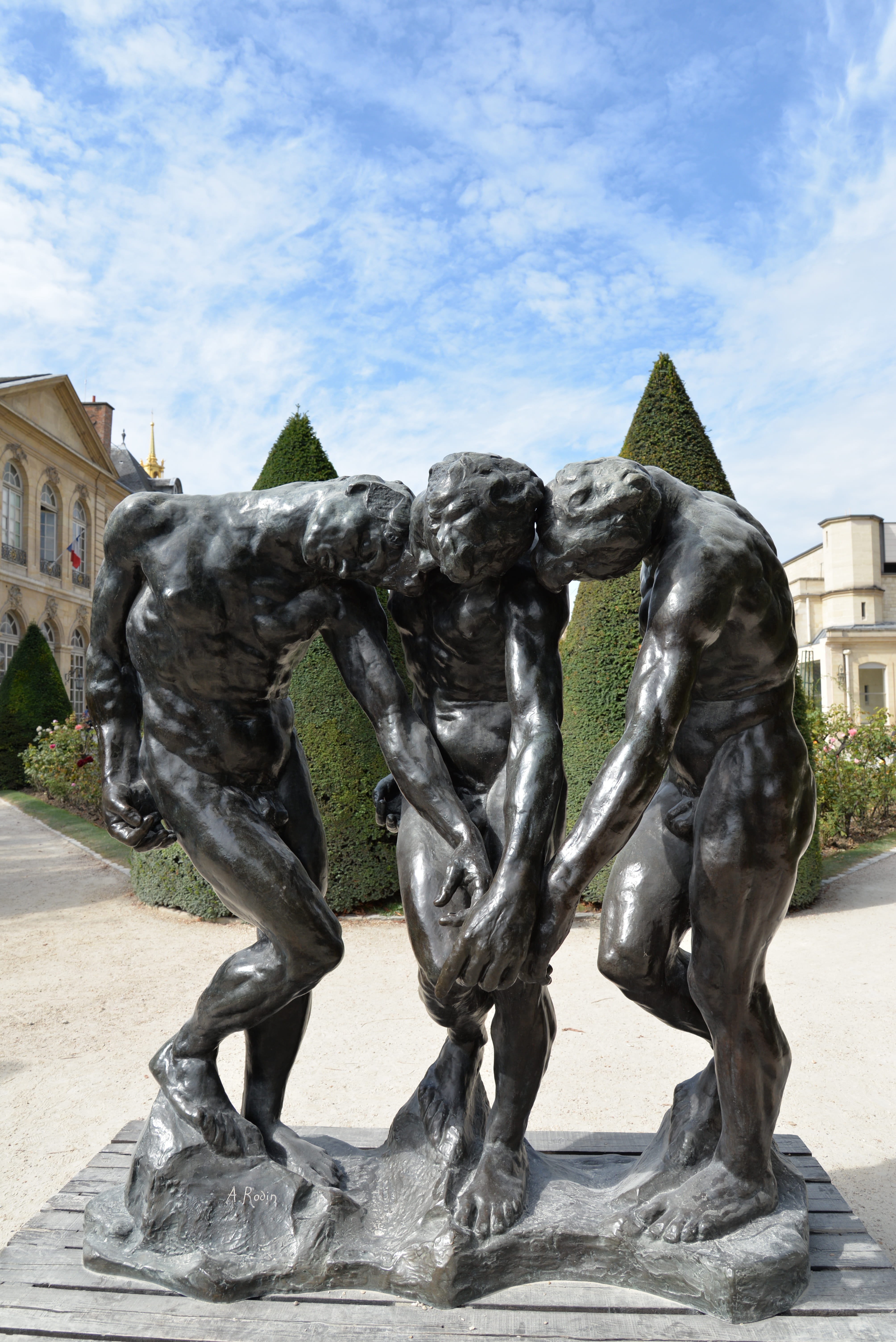 no people, day, sky, sculpture, craft, creativity, art and craft, paris, the past, nature, male likeness, built structure, 5K, architecture, water, rodin, Phone HD Wallpaper