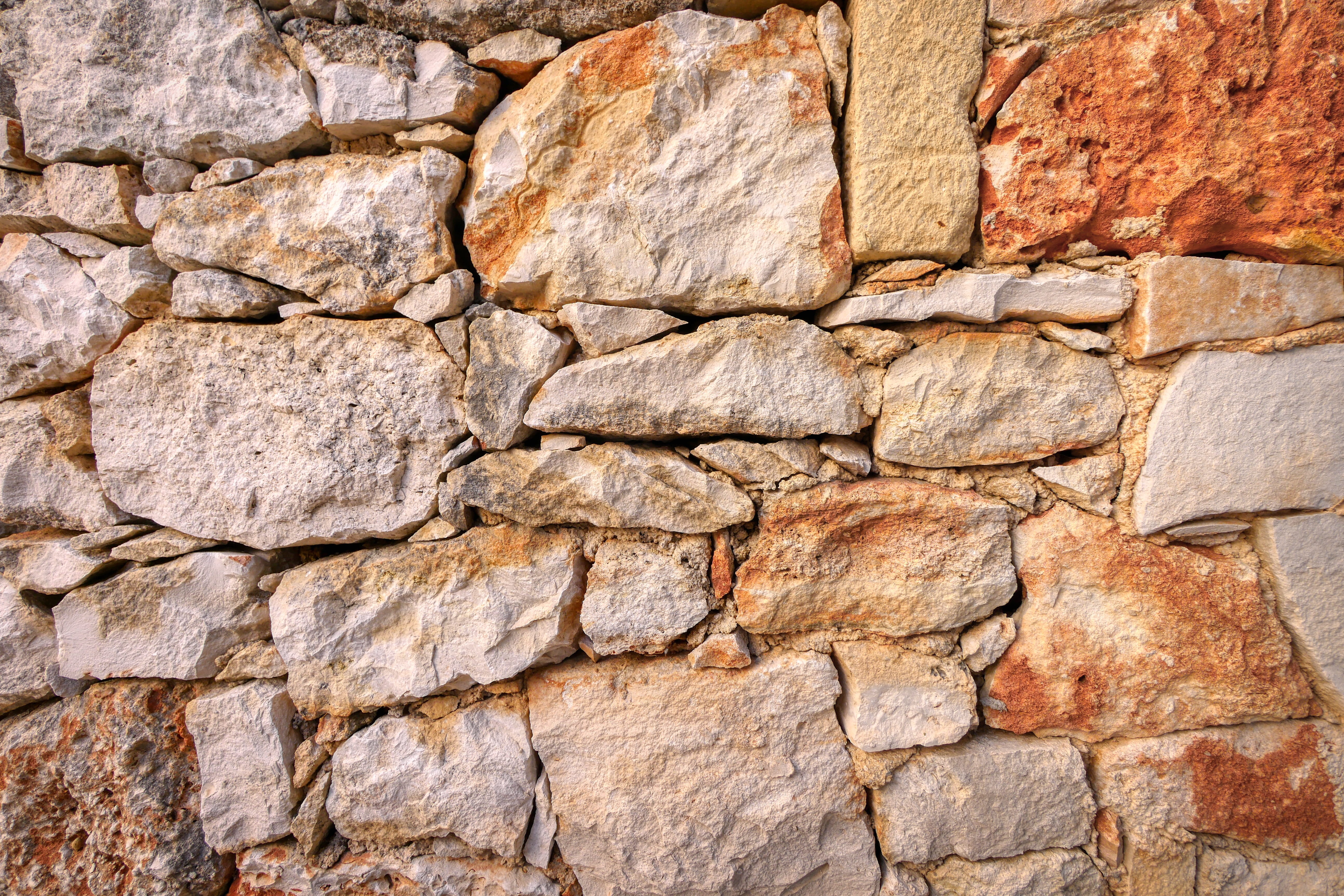 stone material, rough, textured, solid, rock - object, nature, crete, masonry, texture, textured effect, natural stone, full frame, structure, day, architecture, HD Wallpaper