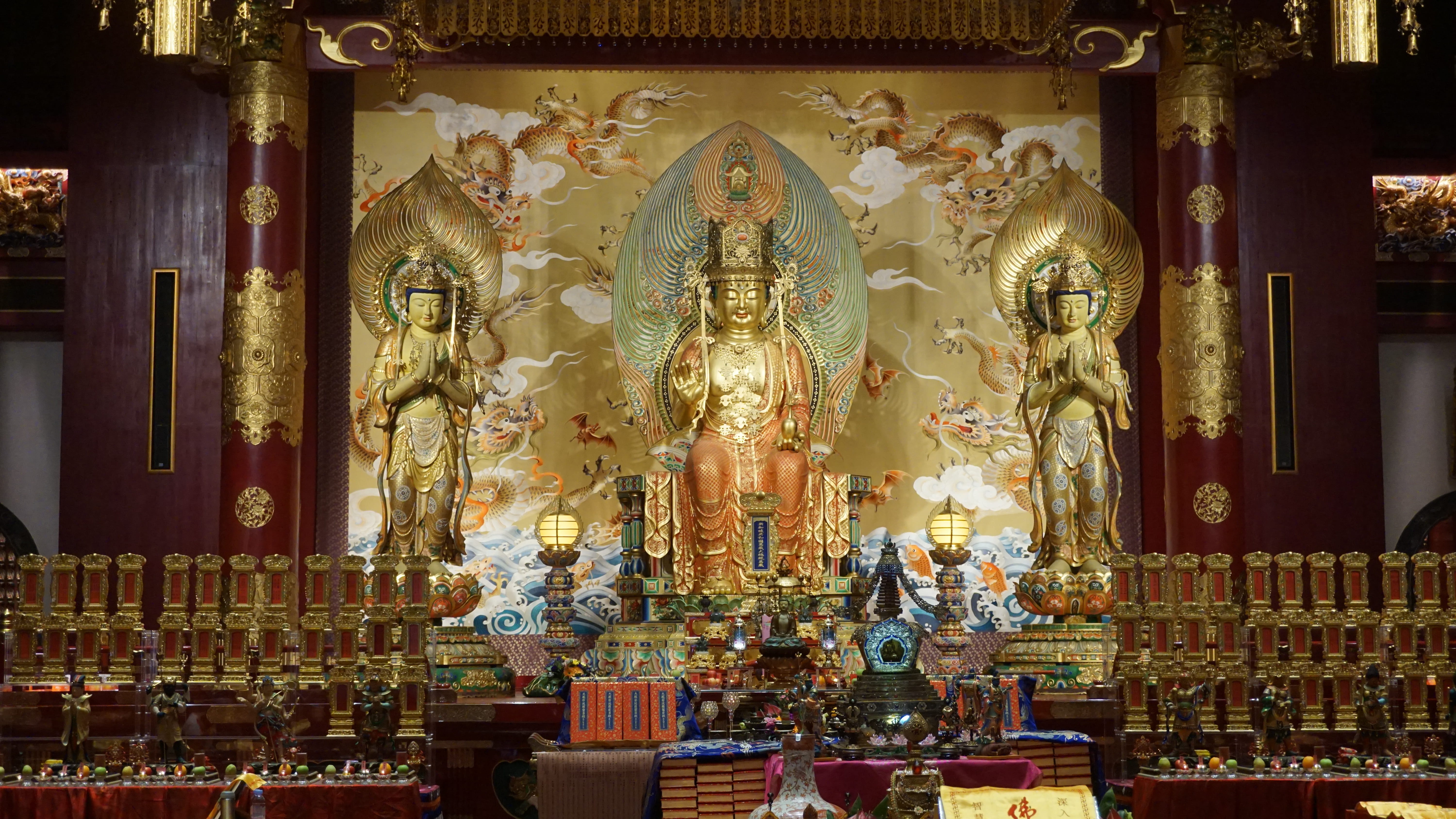 representation, built structure, human representation, shrine, mural, place of worship, singapore, building, chinatown, altar, male likeness, spirituality, HD Wallpaper